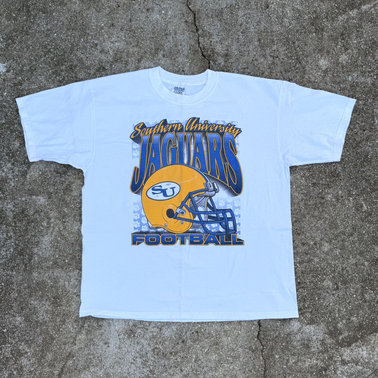 Vintage VTG 2000s Y2K Southern University Jaguars Football HBCU Tee Size US XL / EU 56 / 4 - 1 Thumbnail