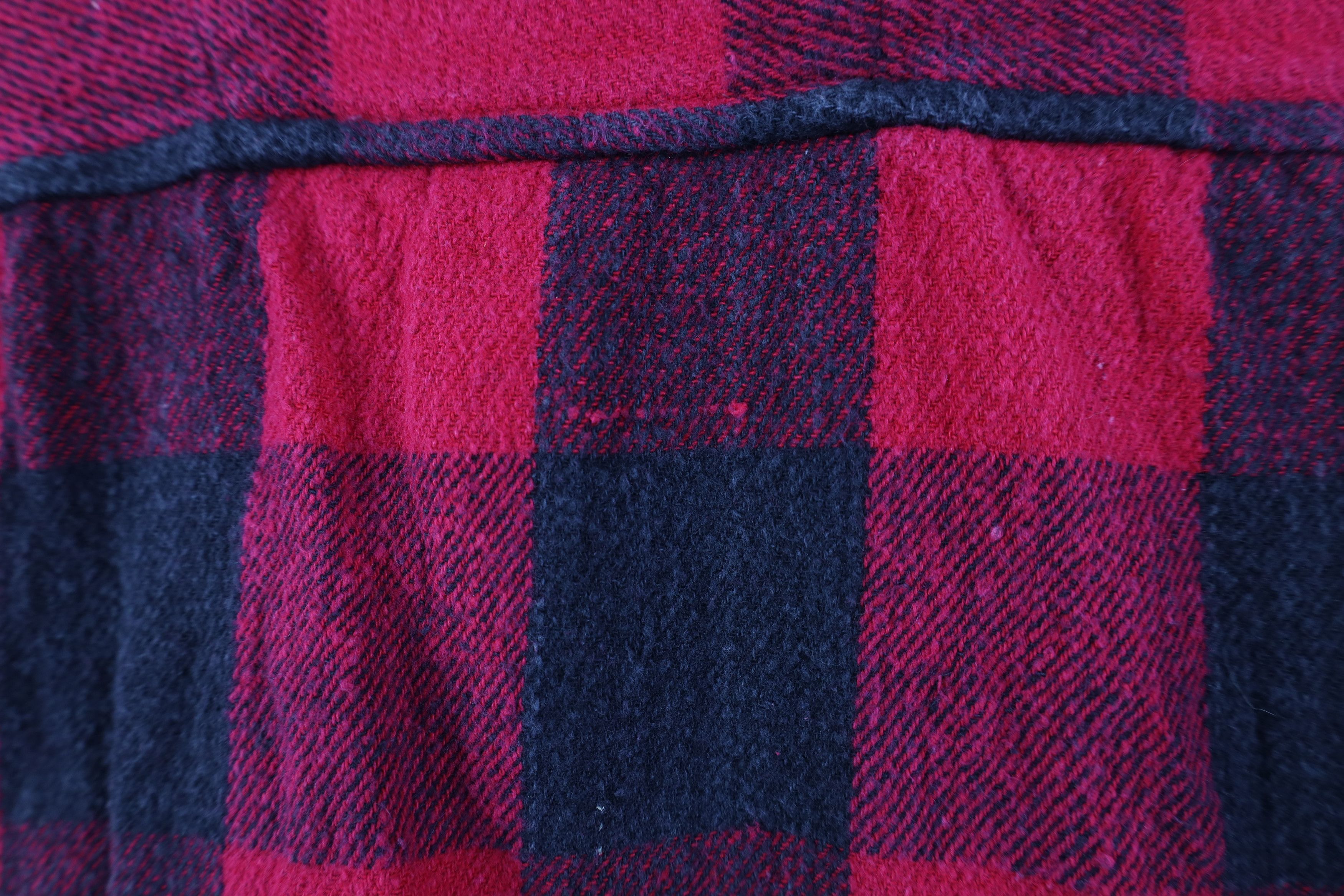 Vintage Vintage 90s Streetwear Heavyweight Button Shirt Plaid Size US XL / EU 56 / 4 - 10 Thumbnail