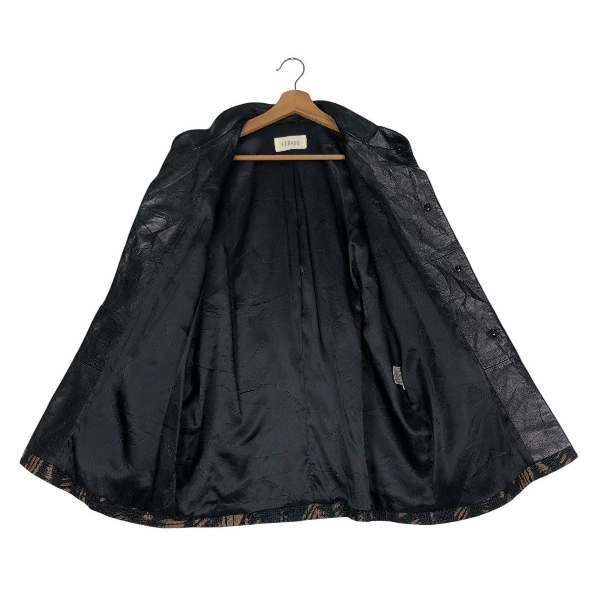 Japanese Brand 🔥VINTAGE LEATHER BUTTON JACKET FLORAL FERAUD ISSEY MIYAKE Size M / US 6-8 / IT 42-44 - 13 Thumbnail