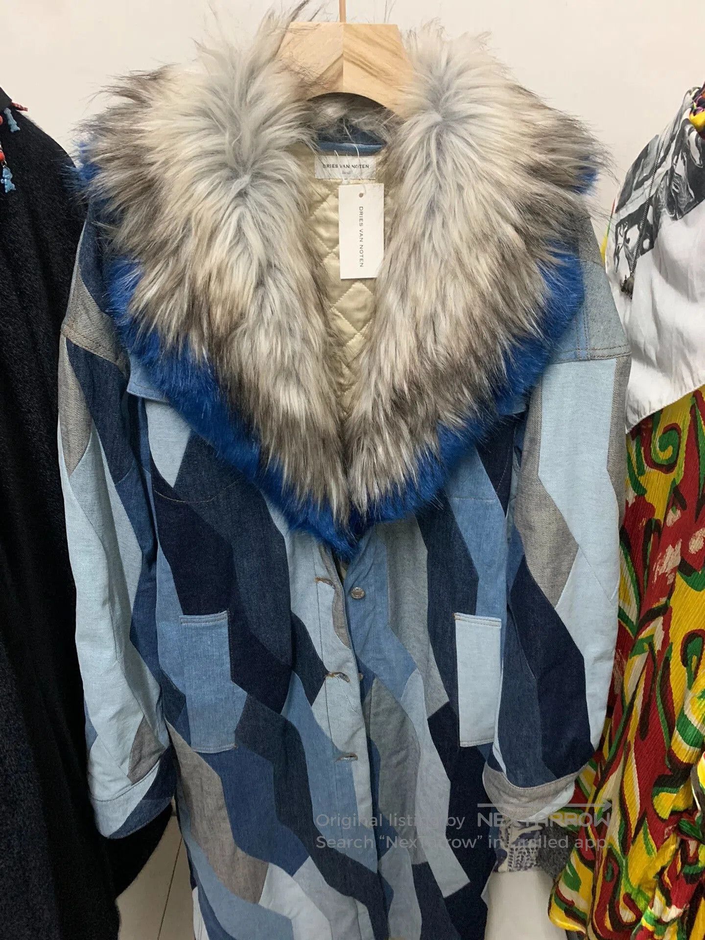 Dries Van Noten Dries Van Noten Denim Patchwork Coat. Size S / US 4 / IT 40 - 2 Thumbnail