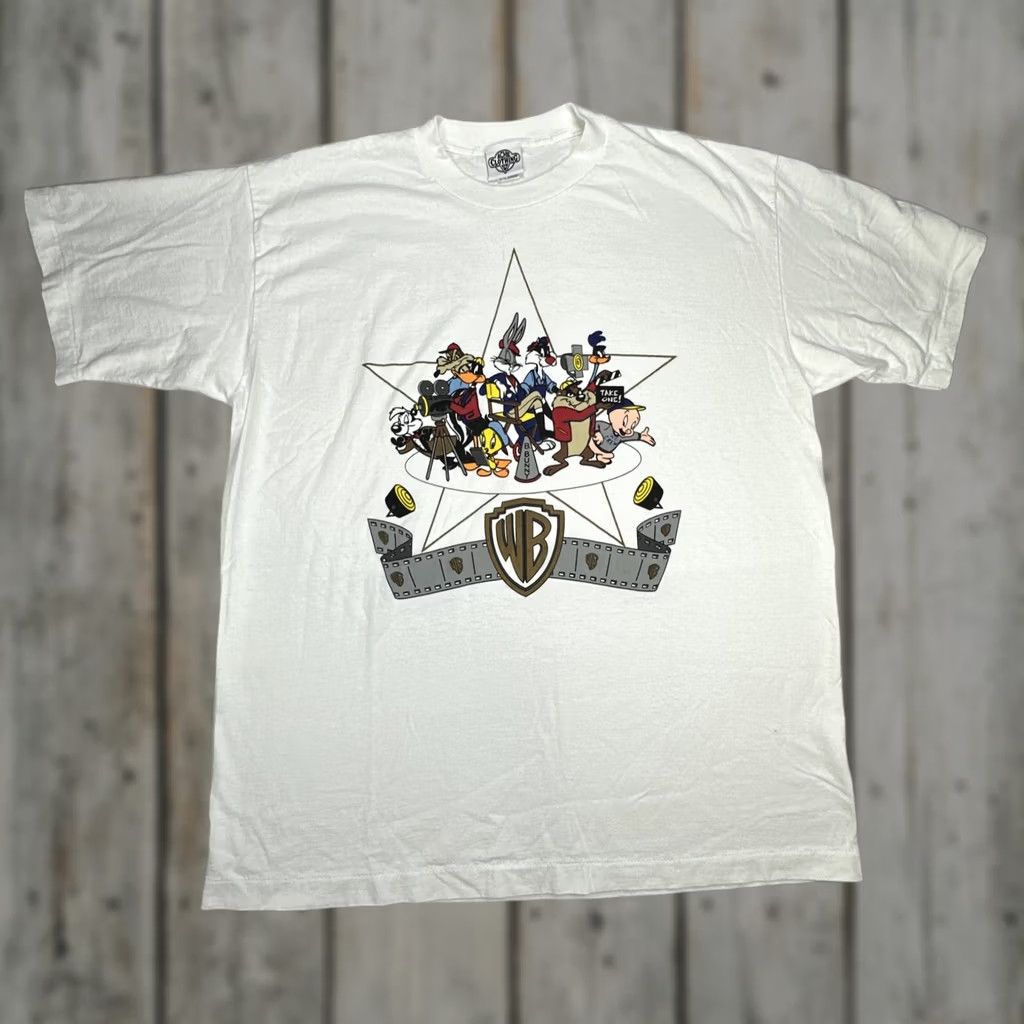 Acme Clothing Vintage XL Looney Tunes T-Shirt Graphic Bugs Bunny Taz Tweety 90s ACME BRAND Single Stitch Shirt Size US XL / EU 56 / 4 - 1 Thumbnail