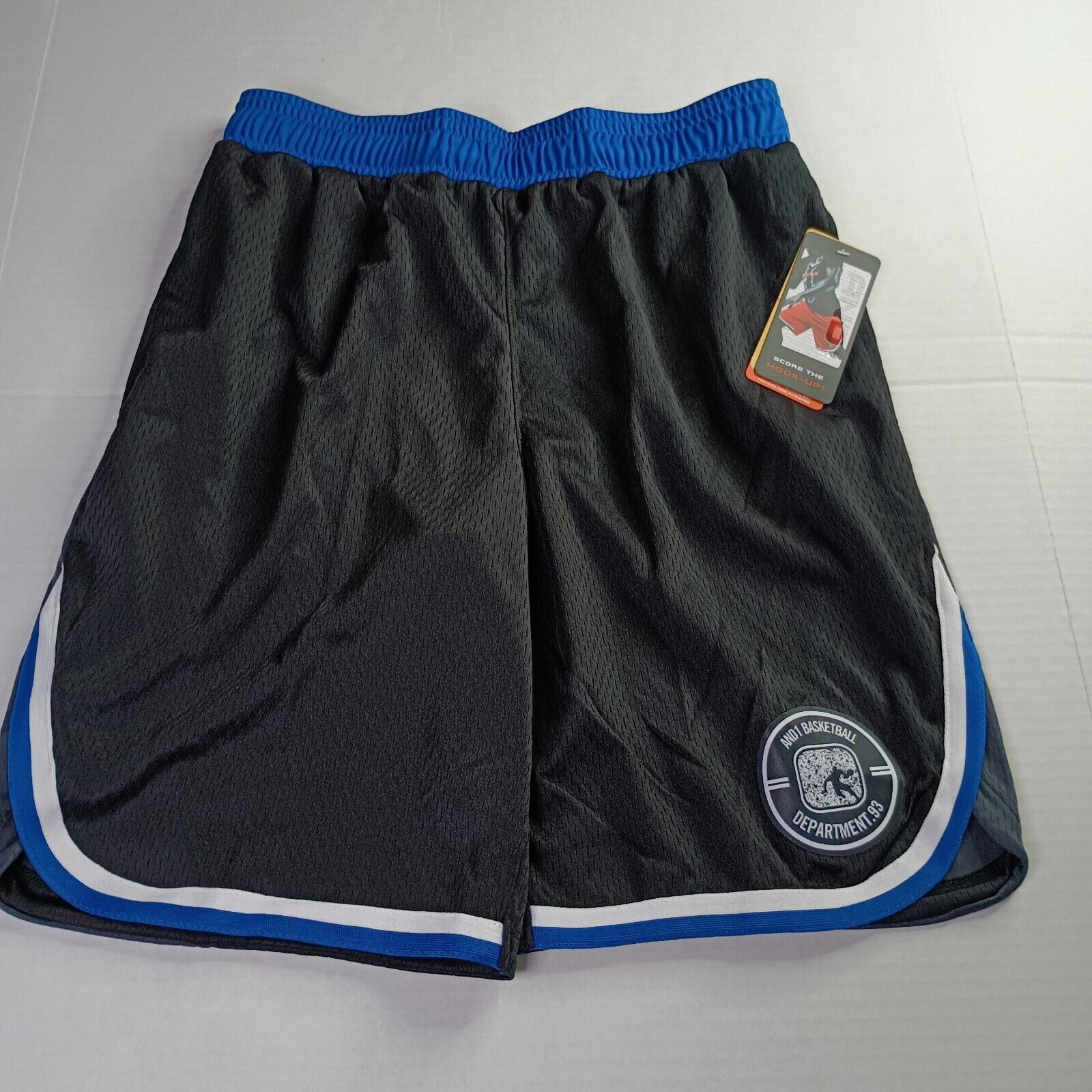 & Other Stories AND1 Basketball Shorts Men's S Small Black Blue 10" Inseam Size US 30 / EU 46 - 1 Thumbnail