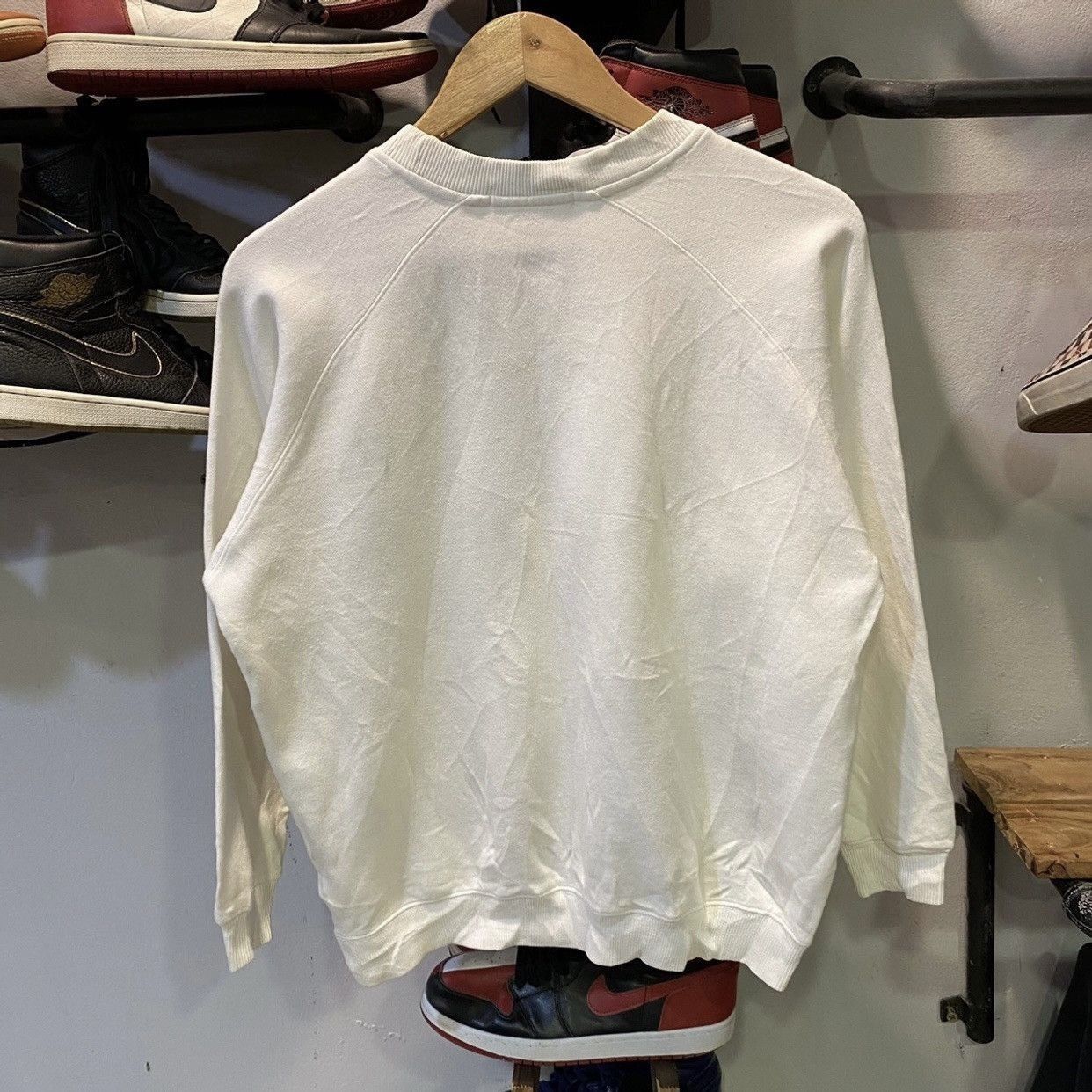 Courreges Vintage Courreges Spell Out Embroidered Sweatshirt Baby Blue Size US M / EU 48-50 / 2 - 2 Thumbnail