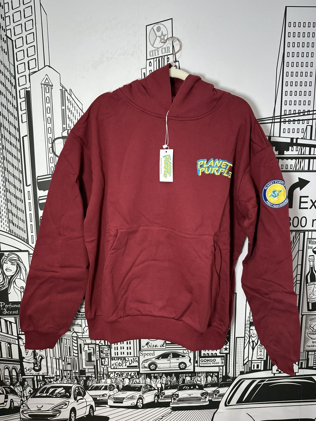 Other Planet Purple Varsity FYR Hoodie 2XL Red Size US XXL / EU 58 / 5 - 2 Thumbnail