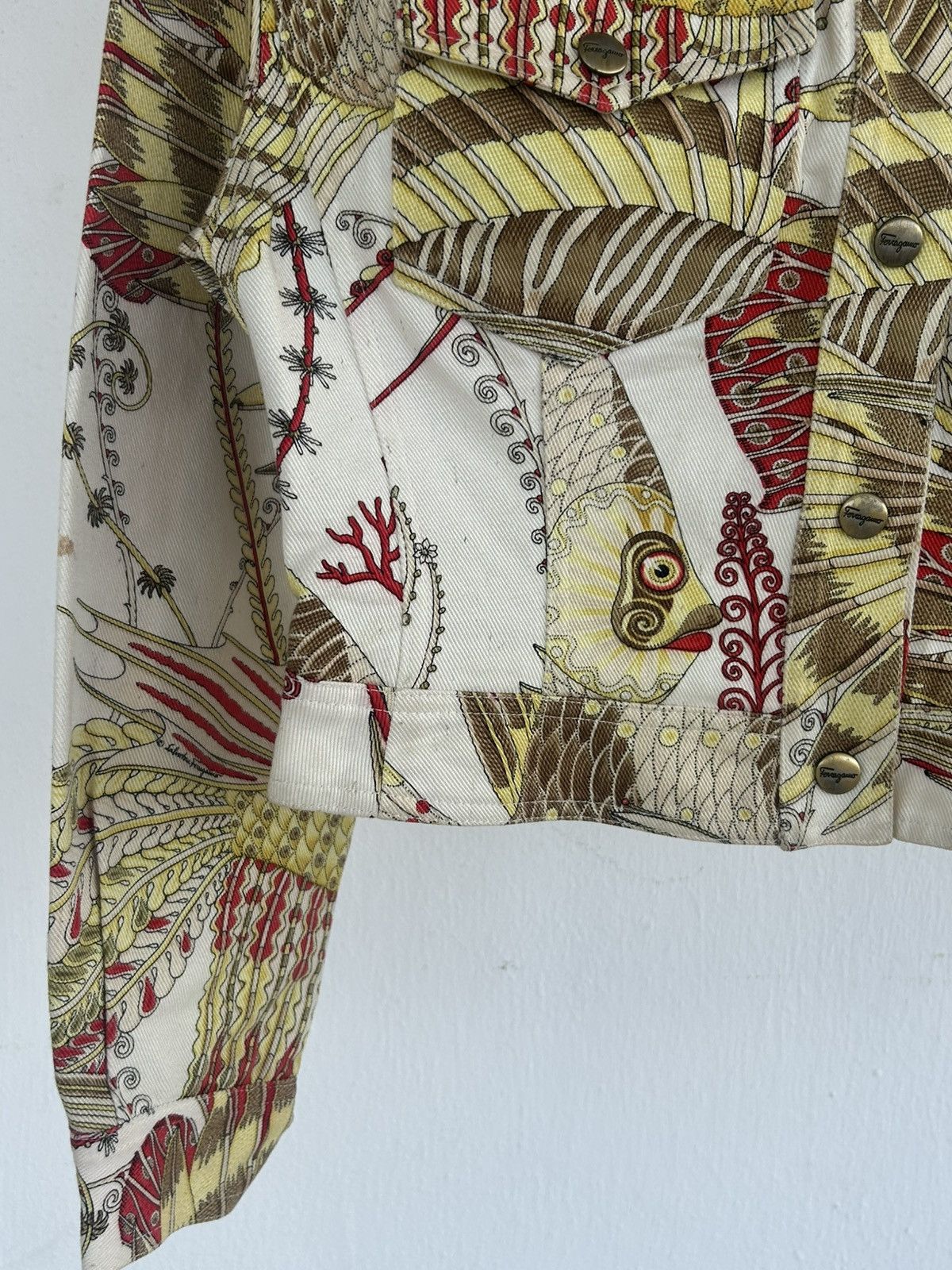 Salvatore Ferragamo Salvatore Ferragamo Koi Fish Woman Collar Jacket Size S / US 4 / IT 40 - 7 Thumbnail