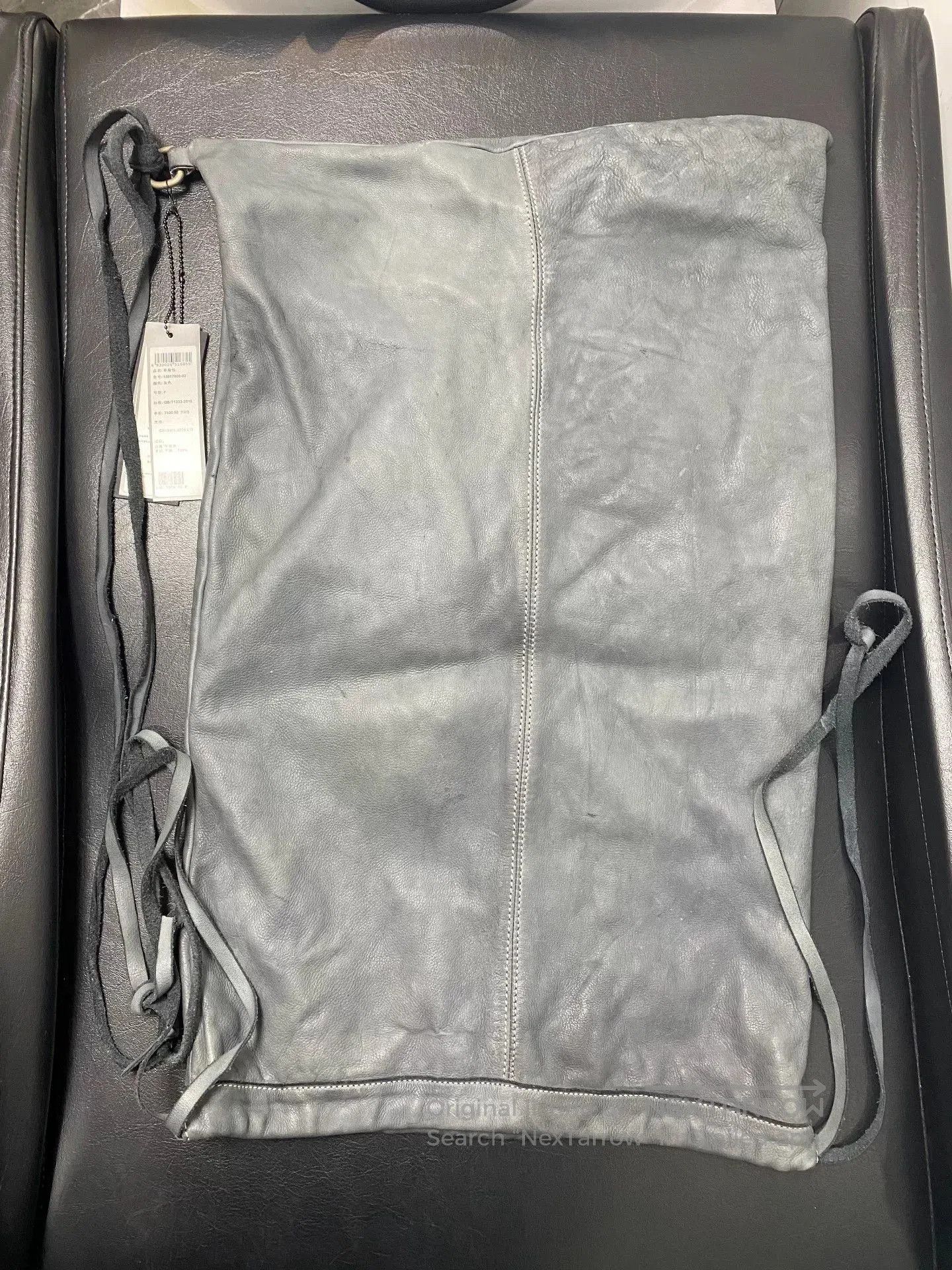 Leon Emanuel Blanck Emanuel Blanck Washed Gray Oversized Pocket Bag. Size ONE SIZE - 1 Thumbnail