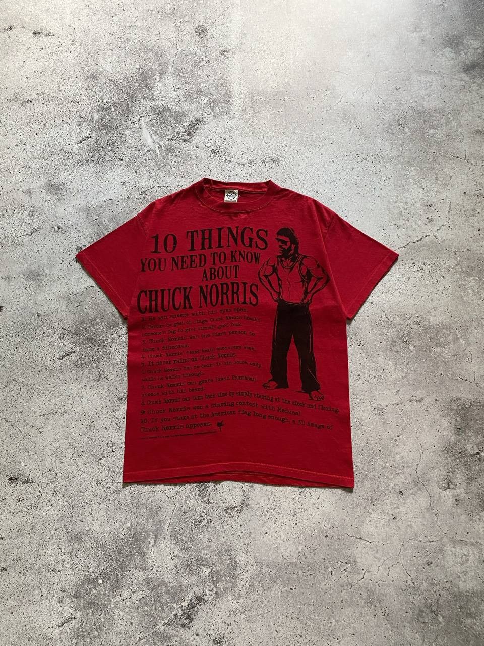 Japanese Brand × Vintage VINTAGE 00s CHUCK NORRIS 10 THINGS YOU NEED TO KNOW T SHIRT Size US M / EU 48-50 / 2 - 2 Thumbnail