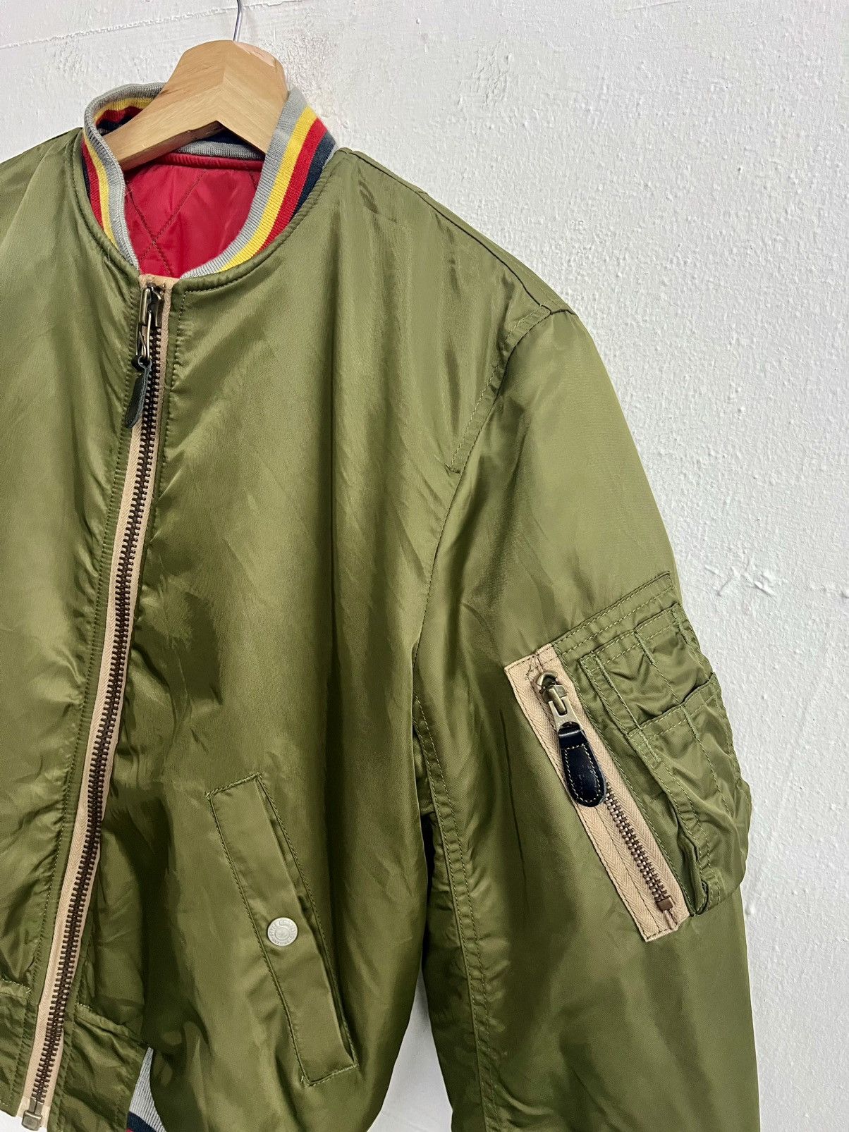 Evisu VINTAGE RARE EVISU REVERSIBLE BOMBER VARSITY JACKET Size US M / EU 48-50 / 2 - 6 Thumbnail