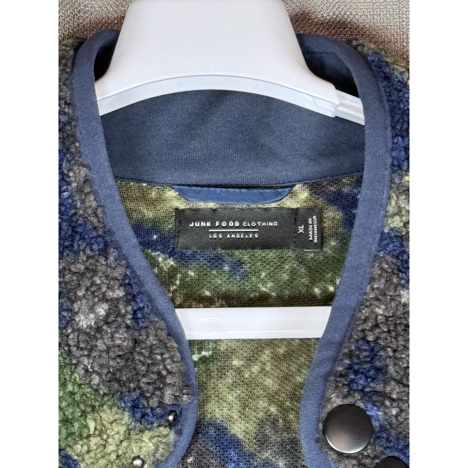 Junk Food Junk Food Men's Moroni Sherpa Jacket Outer-space Green Camo Size US XL / EU 56 / 4 - 4 Thumbnail