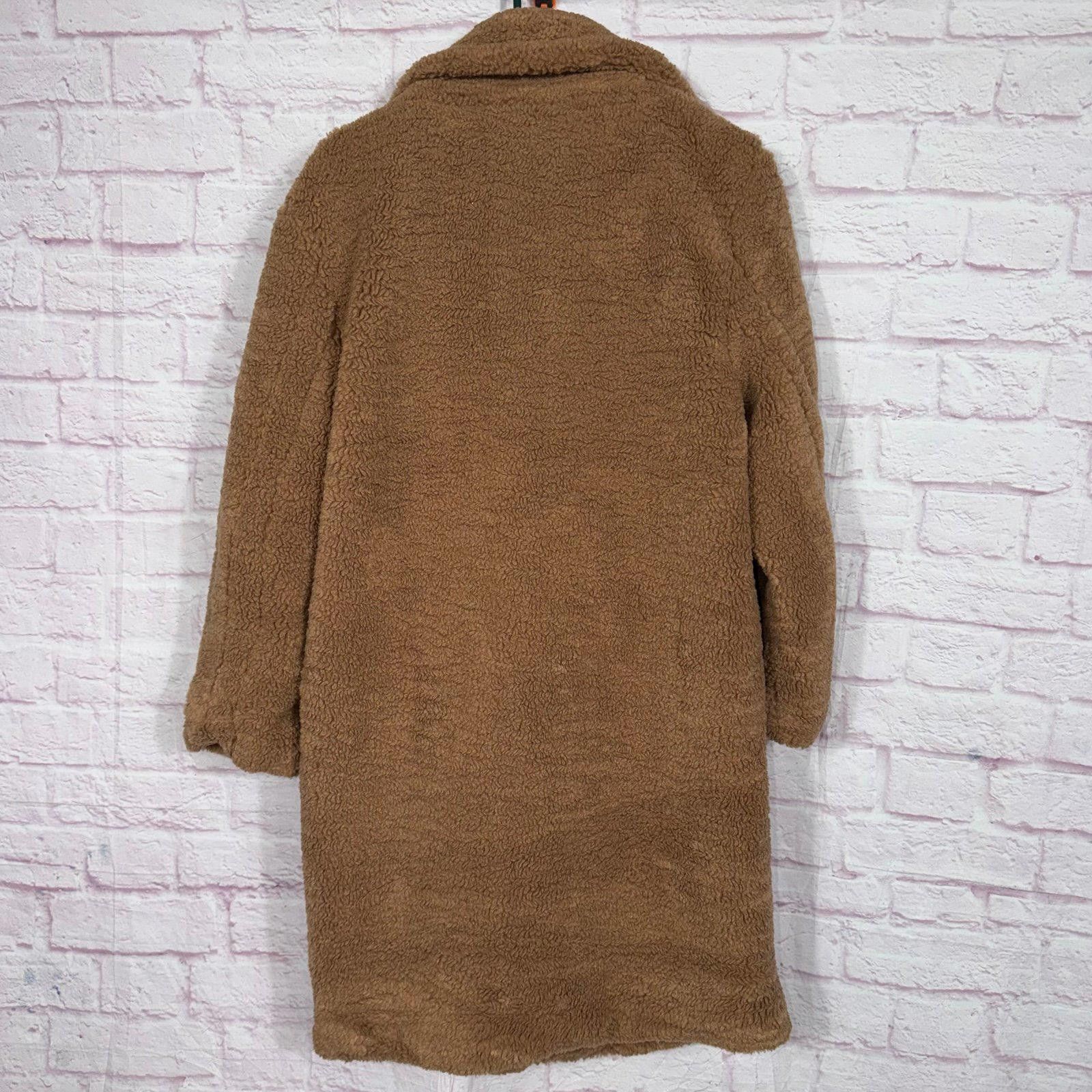 Other Love Tree Faux Fur Teddy Coat Medium NWT Size M / US 6-8 / IT 42-44 - 8 Thumbnail