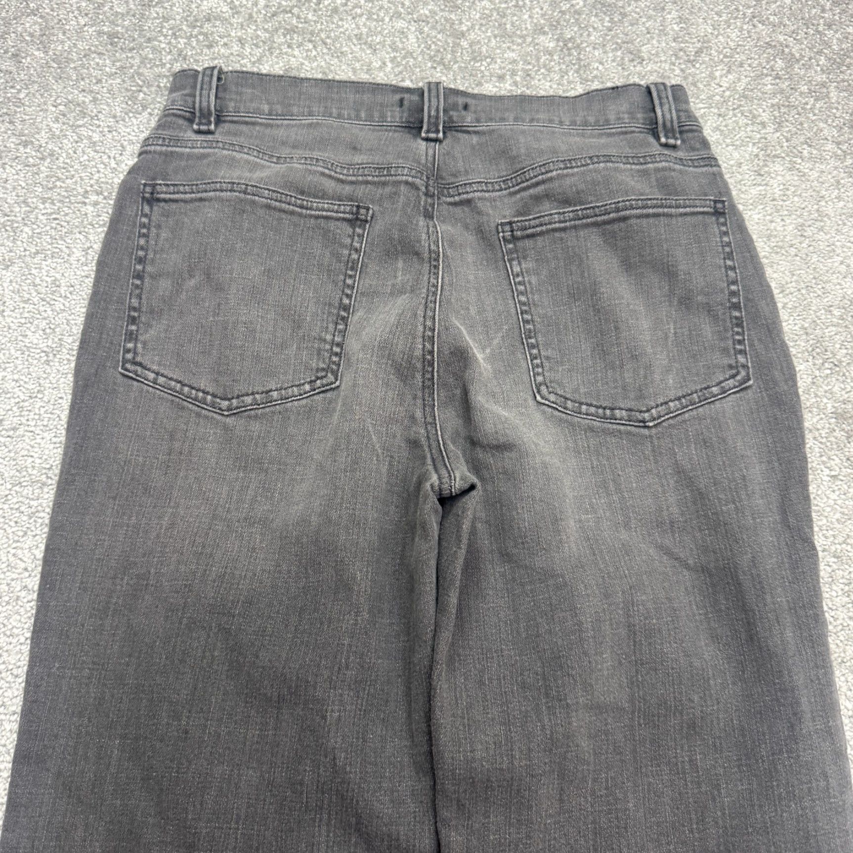 Eileen Fisher VINTAGE Eileen Fisher Slim Straight Denim Jeans Women XS Gray High Rise Stone Wash 29x29 Size 26" / US 2 / IT 38 - 4 Thumbnail