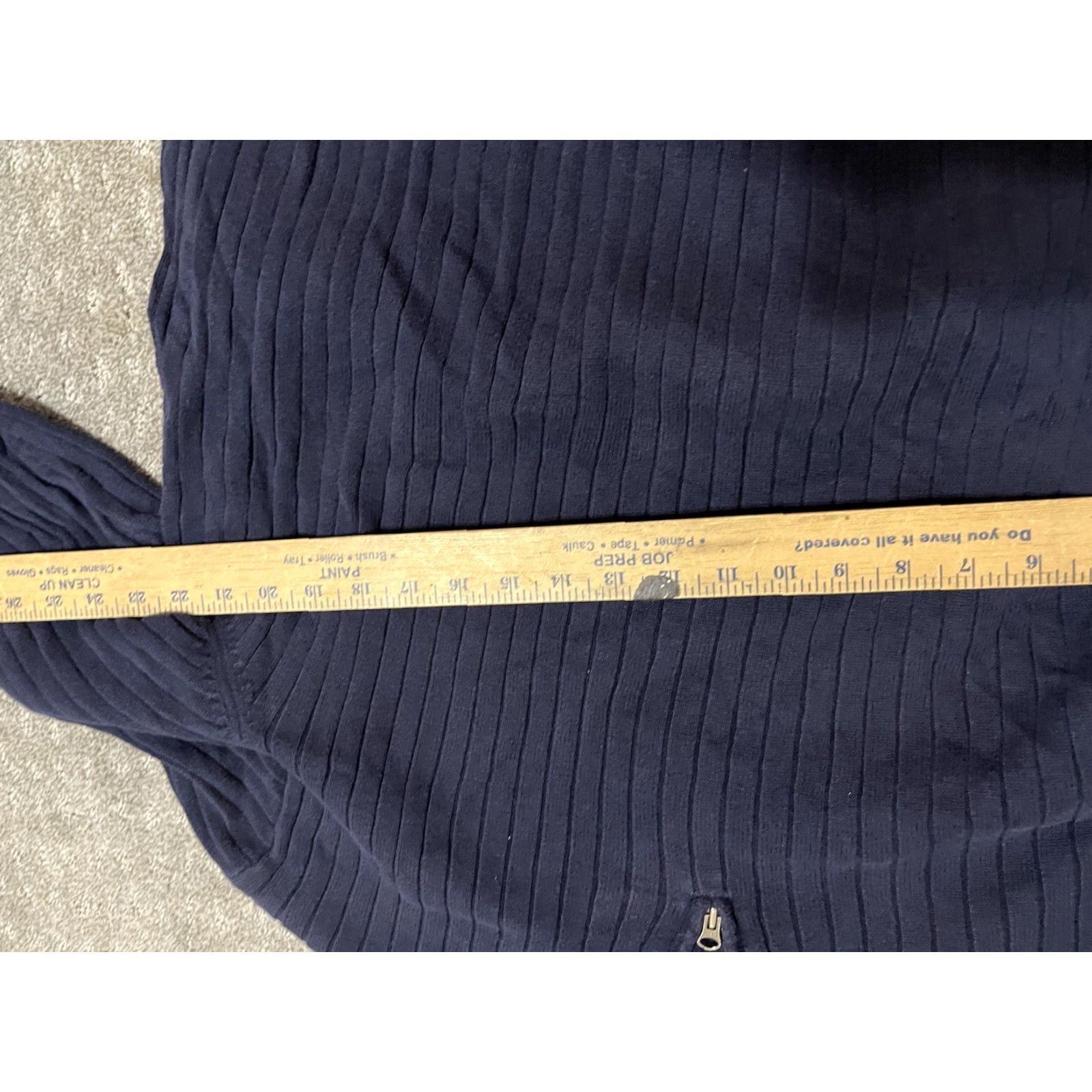 J.Crew VINTAGE J.CREW Knit 1/4 Zip Sweater Men XL Navy Blue Cotton Pullover Adult Size XL Mens Size US XL / EU 56 / 4 - 4 Thumbnail