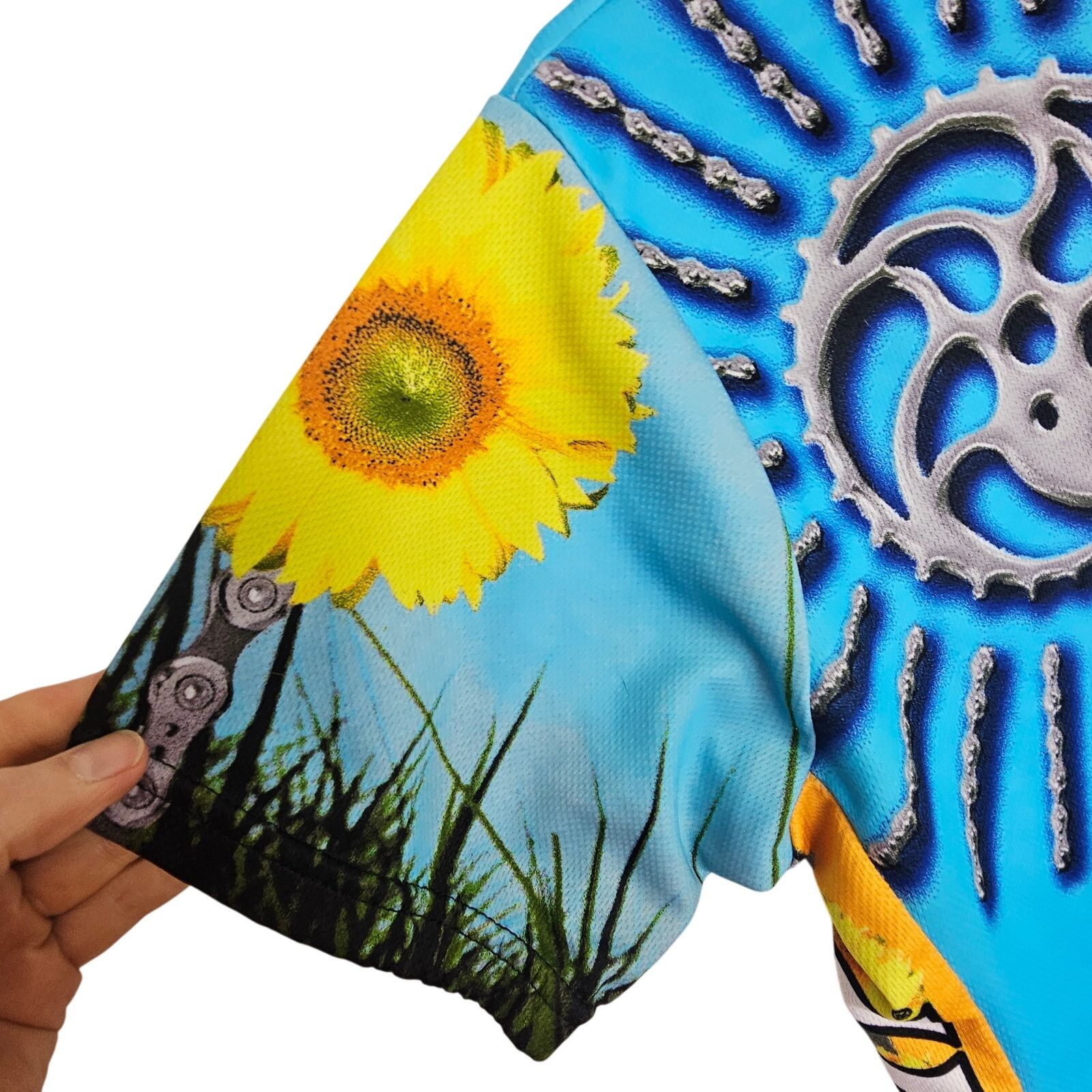 130 World World Jerseys Womens Sunflower Bike Shirt Size L Cycling Size L / US 10 / IT 46 - 4 Thumbnail