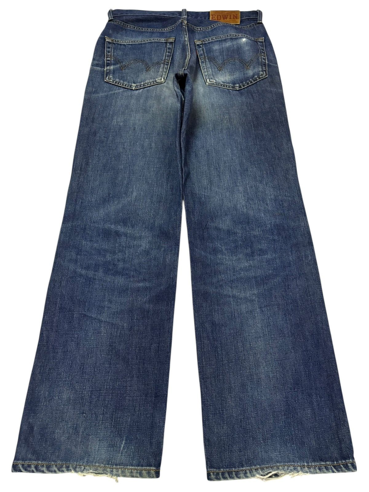 Edwin Vtg Edwin Japan 503 Distressed Jeans Size US 29 - 2 Thumbnail