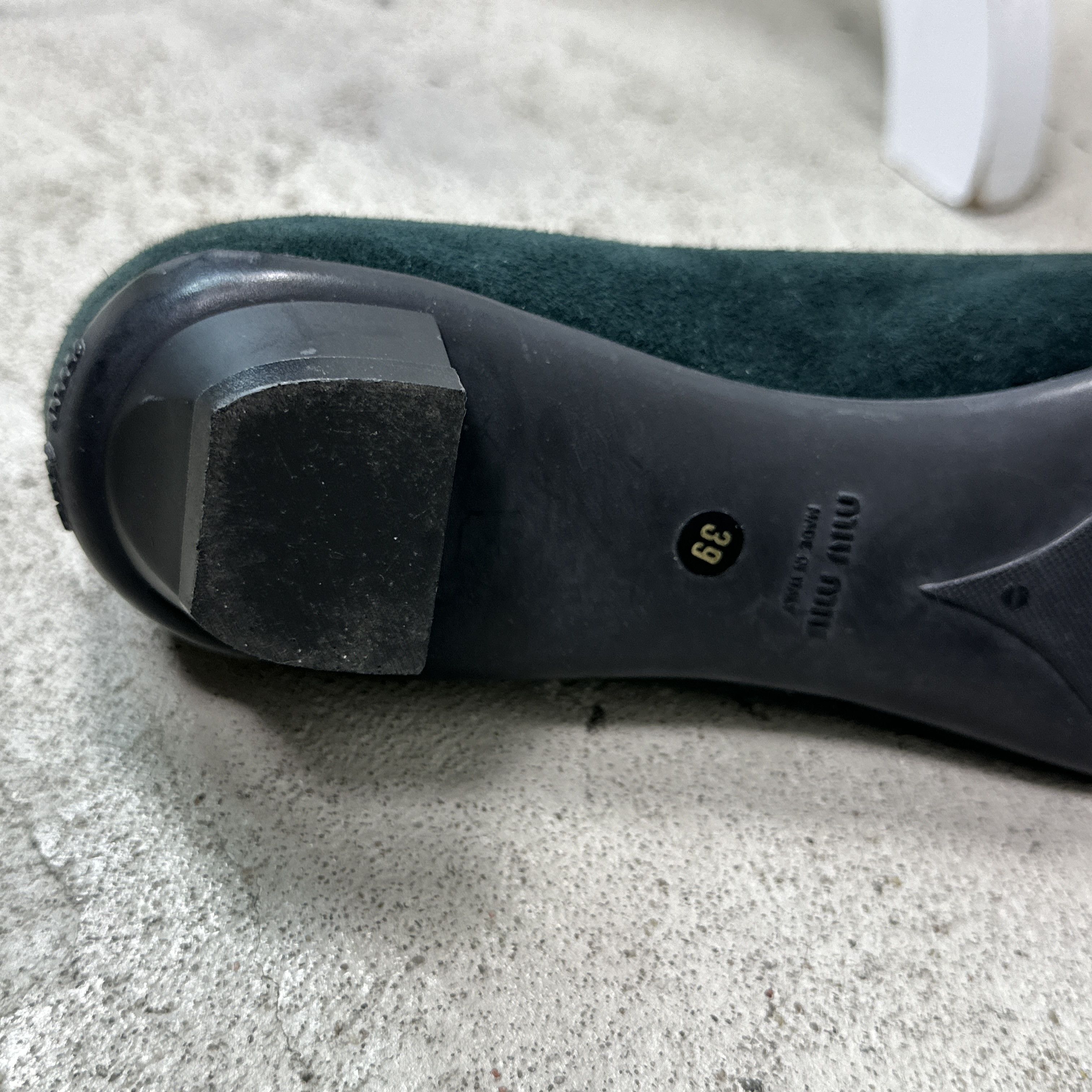Miu Miu Vintage Avant Garde Dark Velvet Miu Miu Kitten Heels 00s Size US 9 / IT 39 - 9 Thumbnail