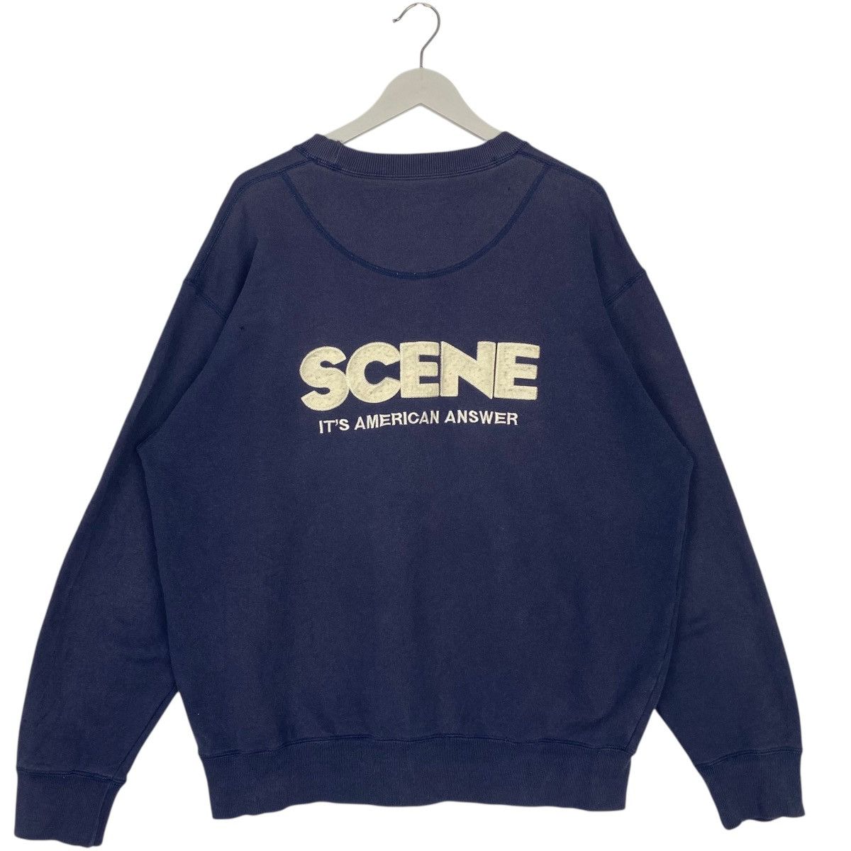 Other Vintage Scene Japan Sweatshirt Crewneck Navy Blue Back Hit Size US L / EU 52-54 / 3 - 6 Thumbnail