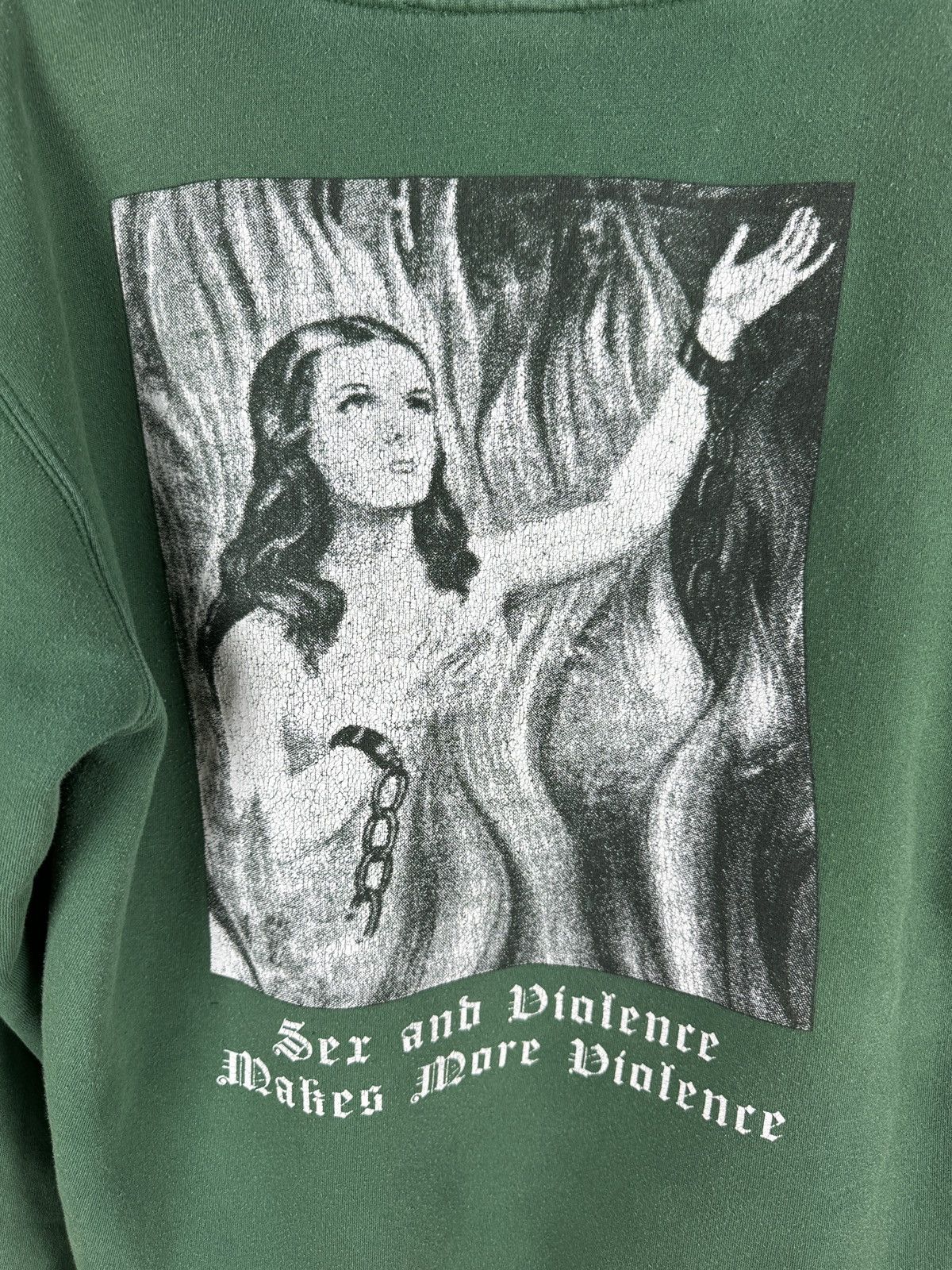 Pleasures Pleasures Sex and Violence vintage big logo hoodie Size US M / EU 48-50 / 2 - 12 Thumbnail