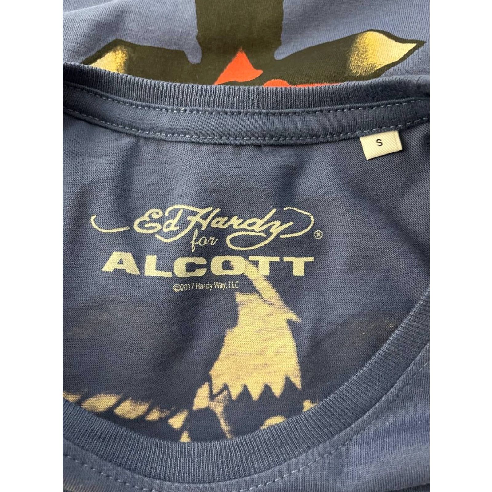 Ed Hardy Ed Hardy AlCott Mens Semper Fidelis M.C.U.S.M.C Graphic T-Shirt S Blue Size US S / EU 44-46 / 1 - 3 Thumbnail