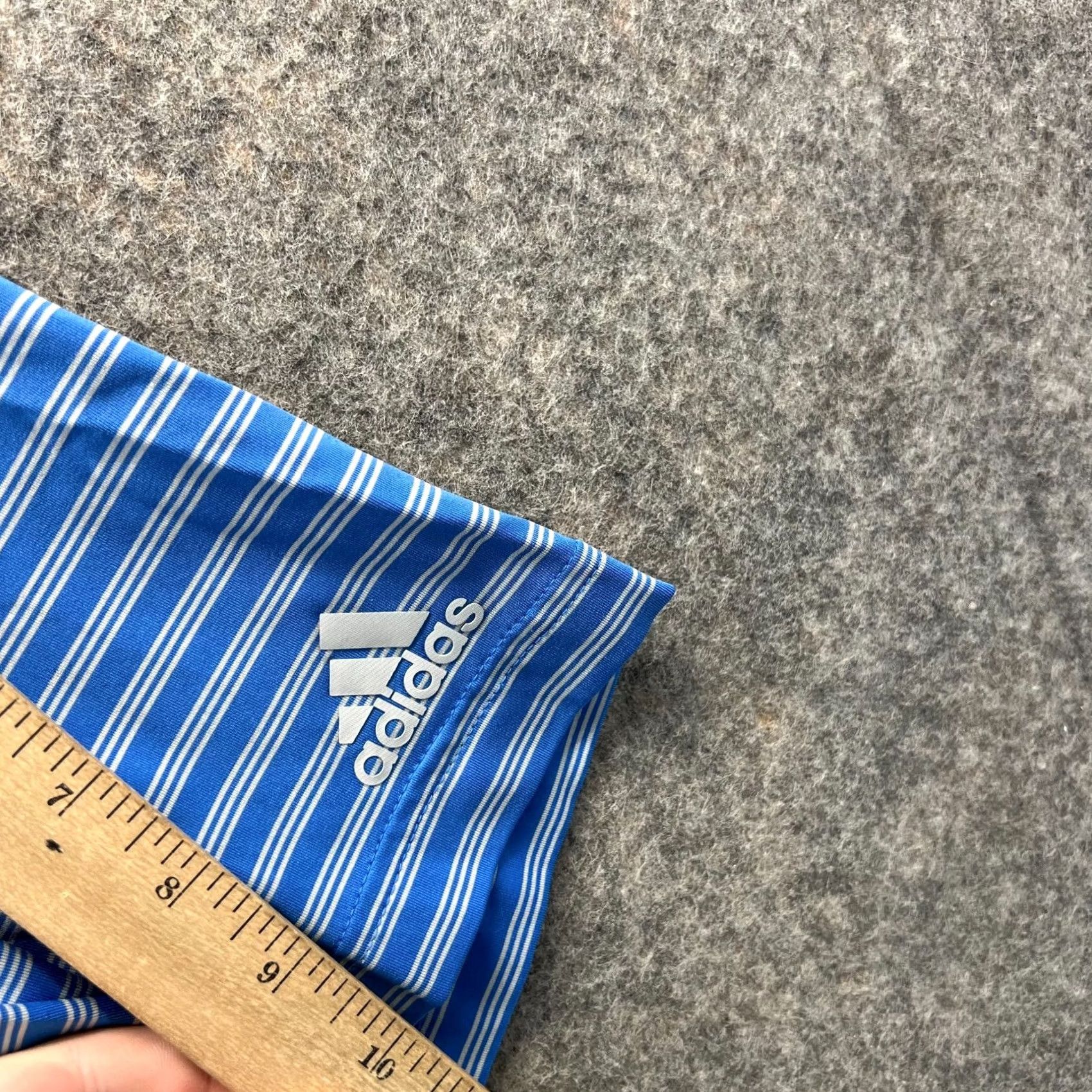 Adidas Adidas Polo Shirt Mens Large Blue Striped Golf Golfer Ultimate 2.0 Knit Athletic Shirt Polo Carded Size US L / EU 52-54 / 3 - 6 Thumbnail