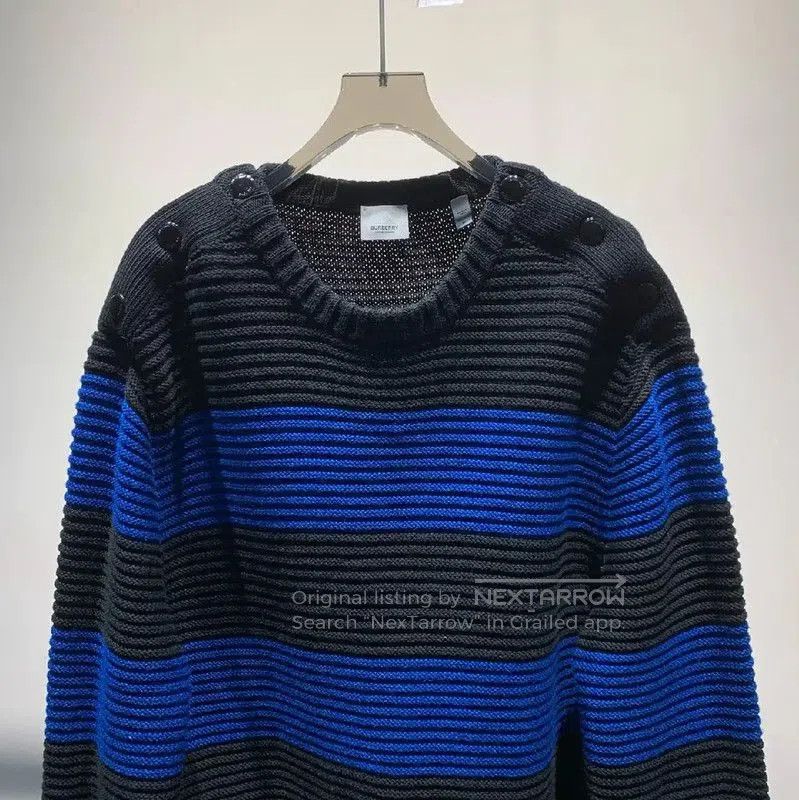 Burberry Burberry Black Wool Knit Sweater for Men. Size US M / EU 48-50 / 2 - 3 Thumbnail