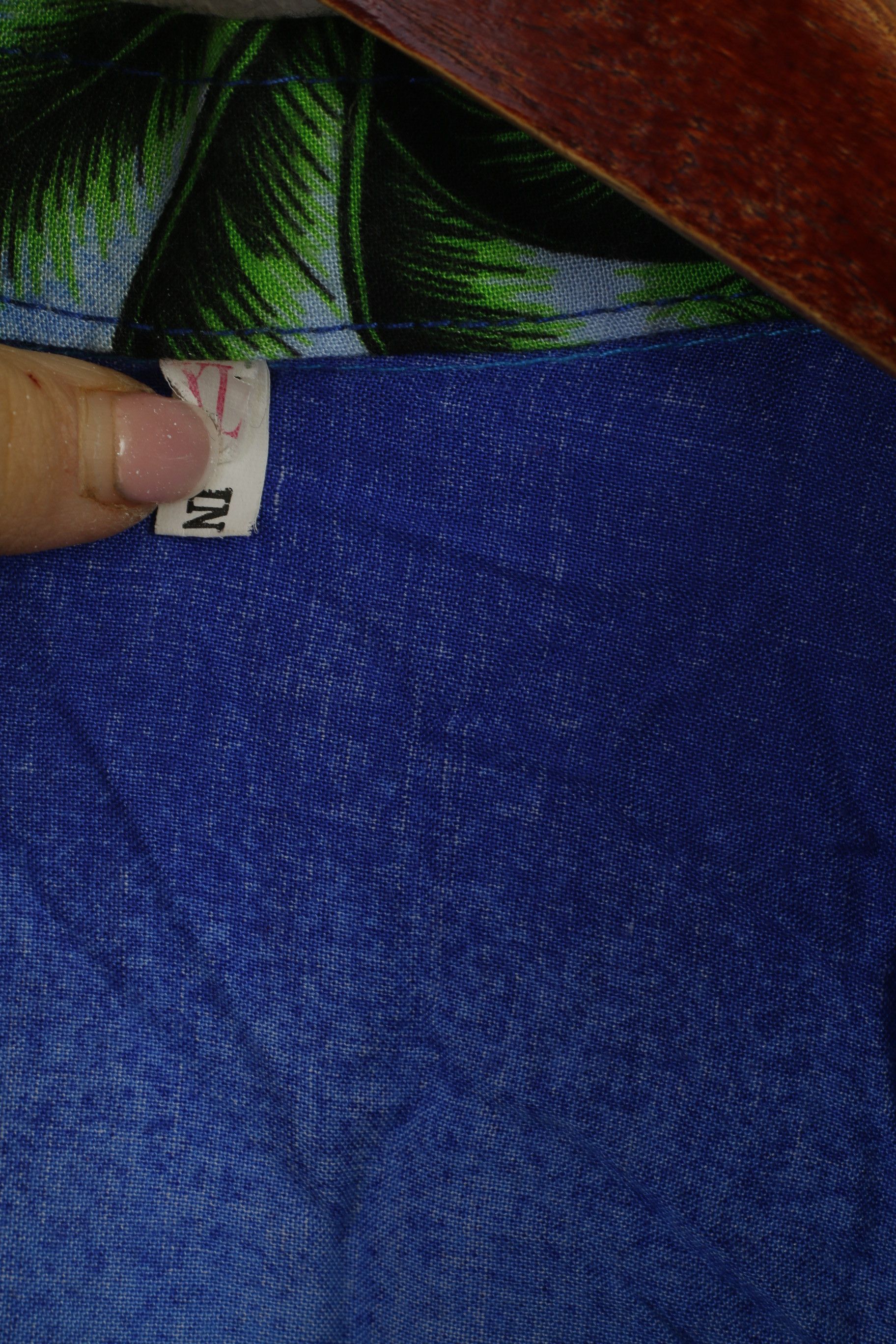 Other Hawaii Men XL (M) Casual Shirt Blue Summer 9008 Size US M / EU 48-50 / 2 - 4 Thumbnail