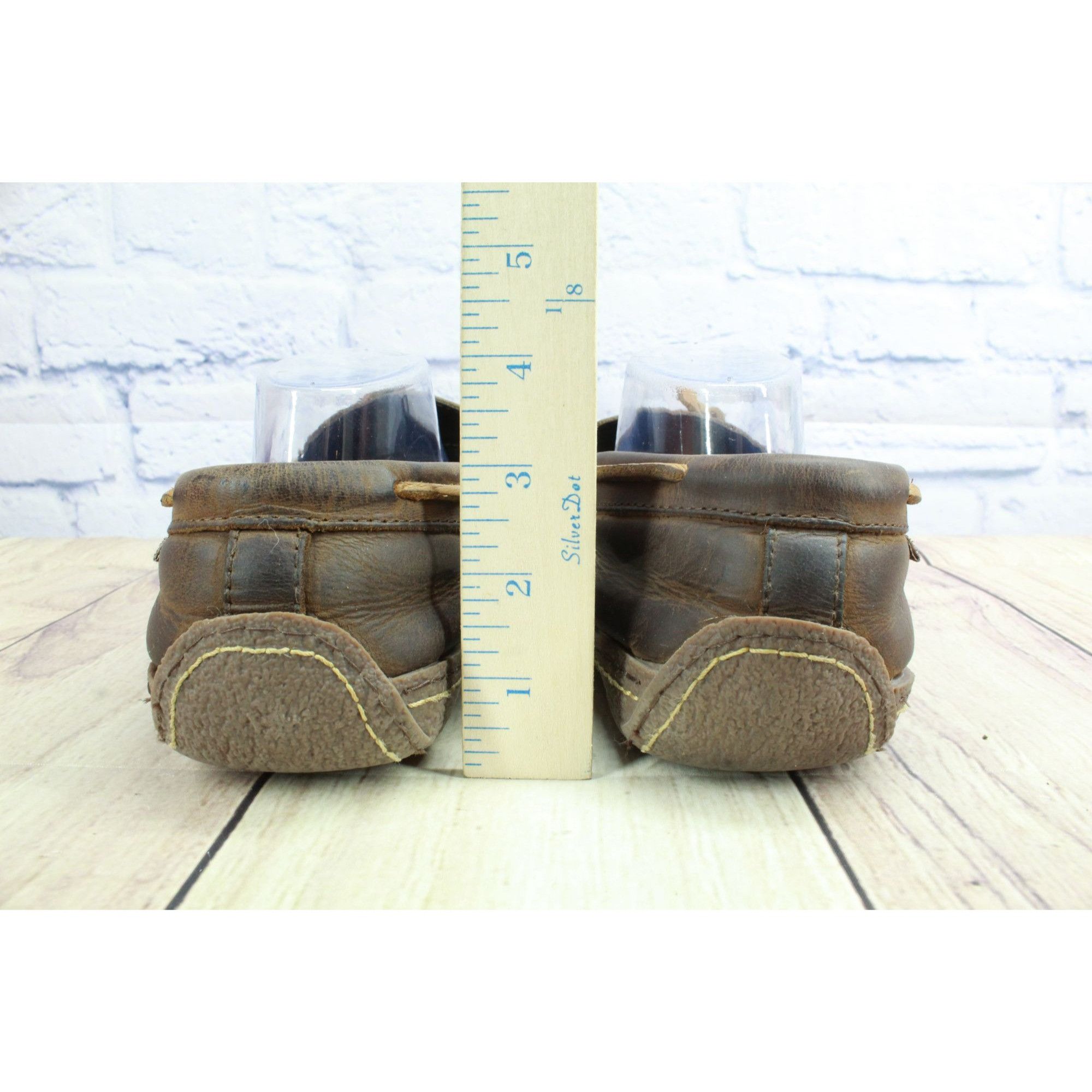 L.L. Bean LL Bean Leather Flannel Lined Slippers Brown Size 11 M Size US 11 / EU 44 - 6 Thumbnail