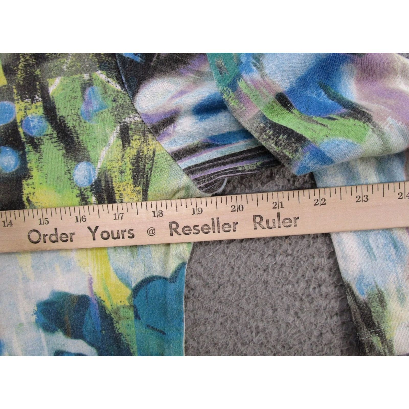 Katin Katina Marie Geometric Shirt 3/4 Sleeve Colorful Multicolor Shirt Size S USA Made Women T-Shirt Casual Stripe? Size S / US 4 / IT 40 - 4 Thumbnail