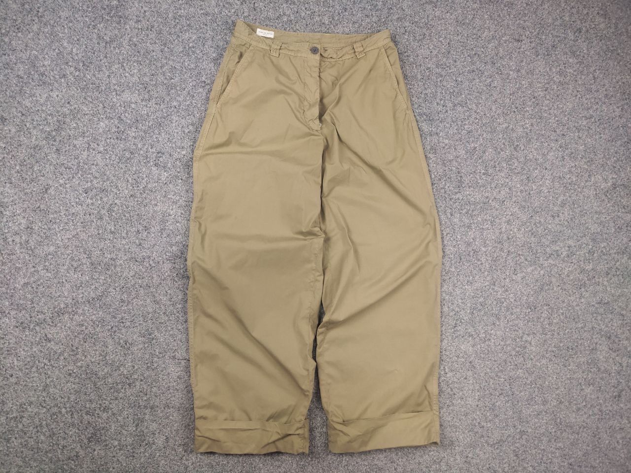 Dries Van Noten Dries Van Noten Design Wide Leg Beige Trouser Chino Pants Size 30" / US 8 / IT 44 - 7 Thumbnail