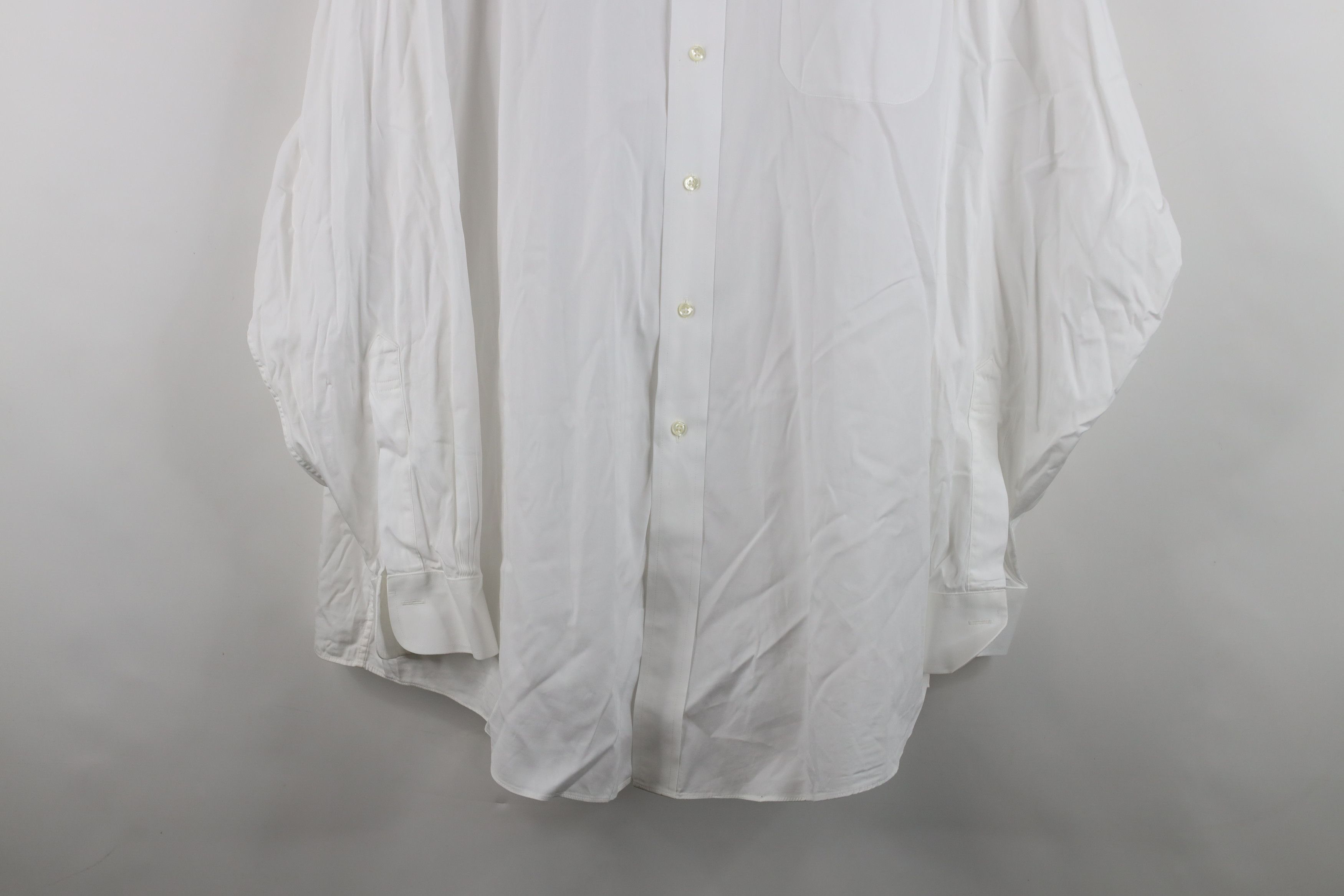 Brooks Brothers Vintage 90s Brooks Brothers Fit Collared Button Shirt White Size US L / EU 52-54 / 3 - 3 Thumbnail