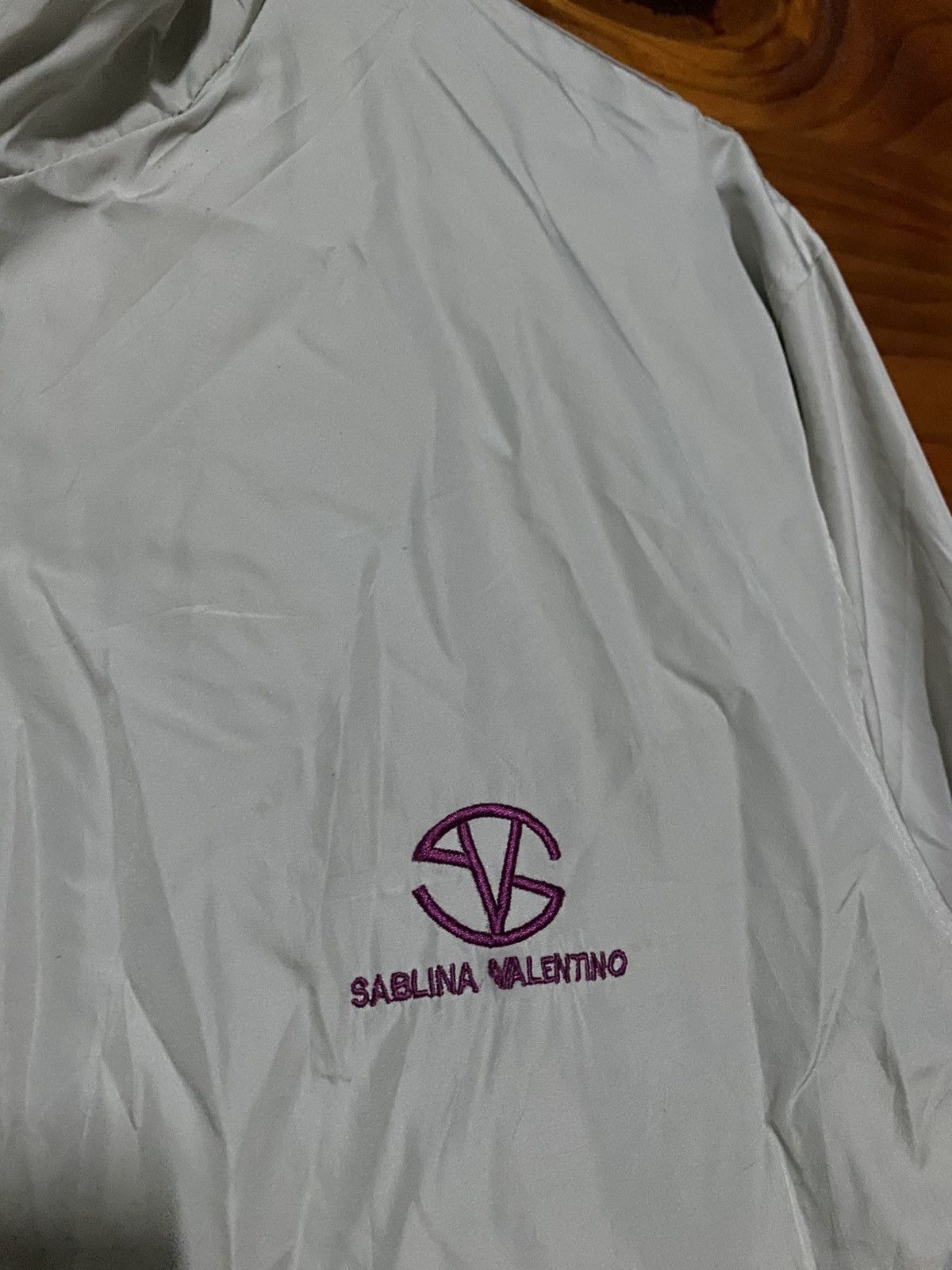 Vintage Sablina Valentino Italy Windbreaker Jacket Grey Logo Size US M / EU 48-50 / 2 - 10 Thumbnail