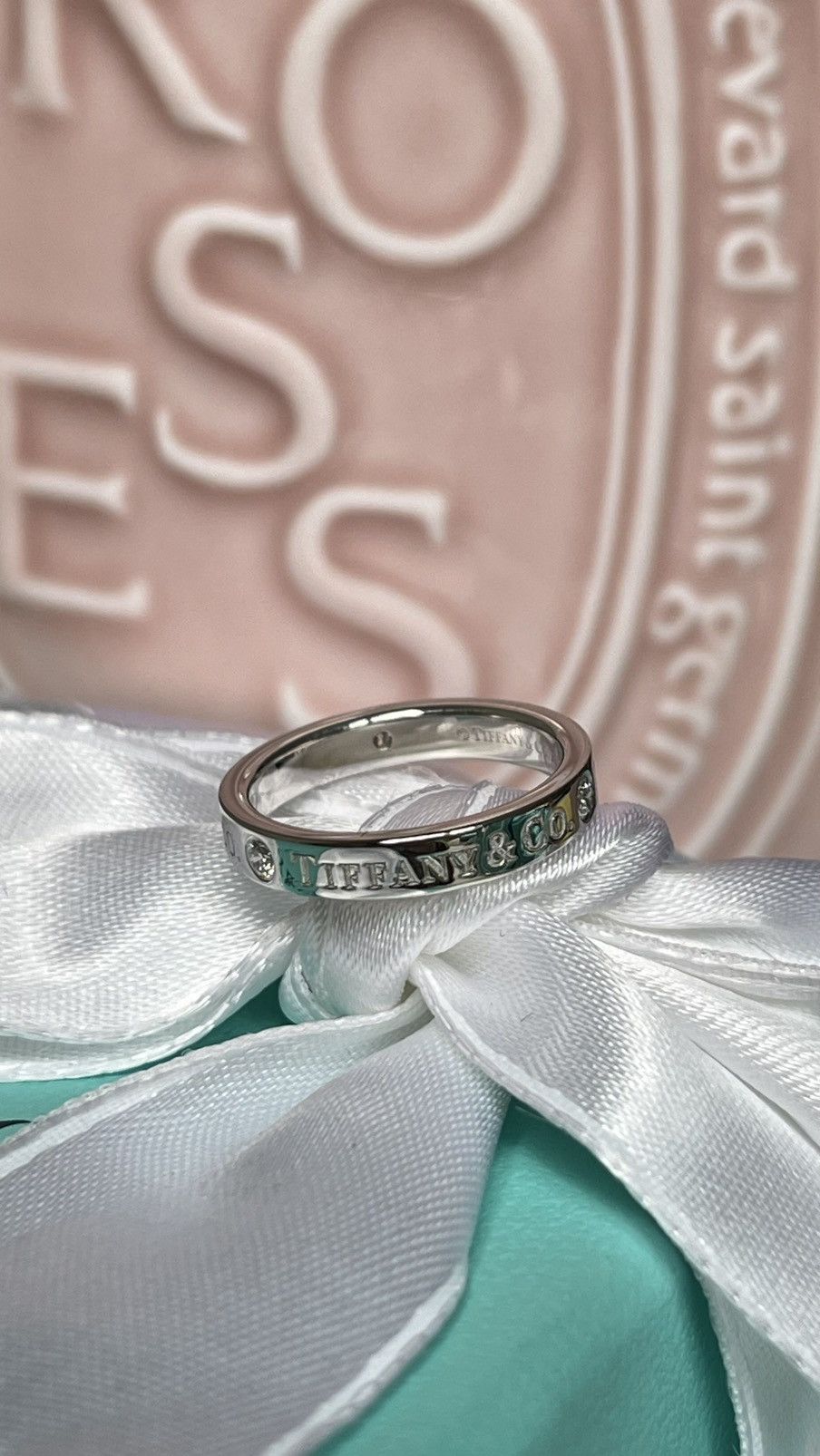 Tiffany & Co. Tiffany & Co. Band Ring Diamonds Platinum size 4 NEW $2600 Size ONE SIZE - 3 Thumbnail