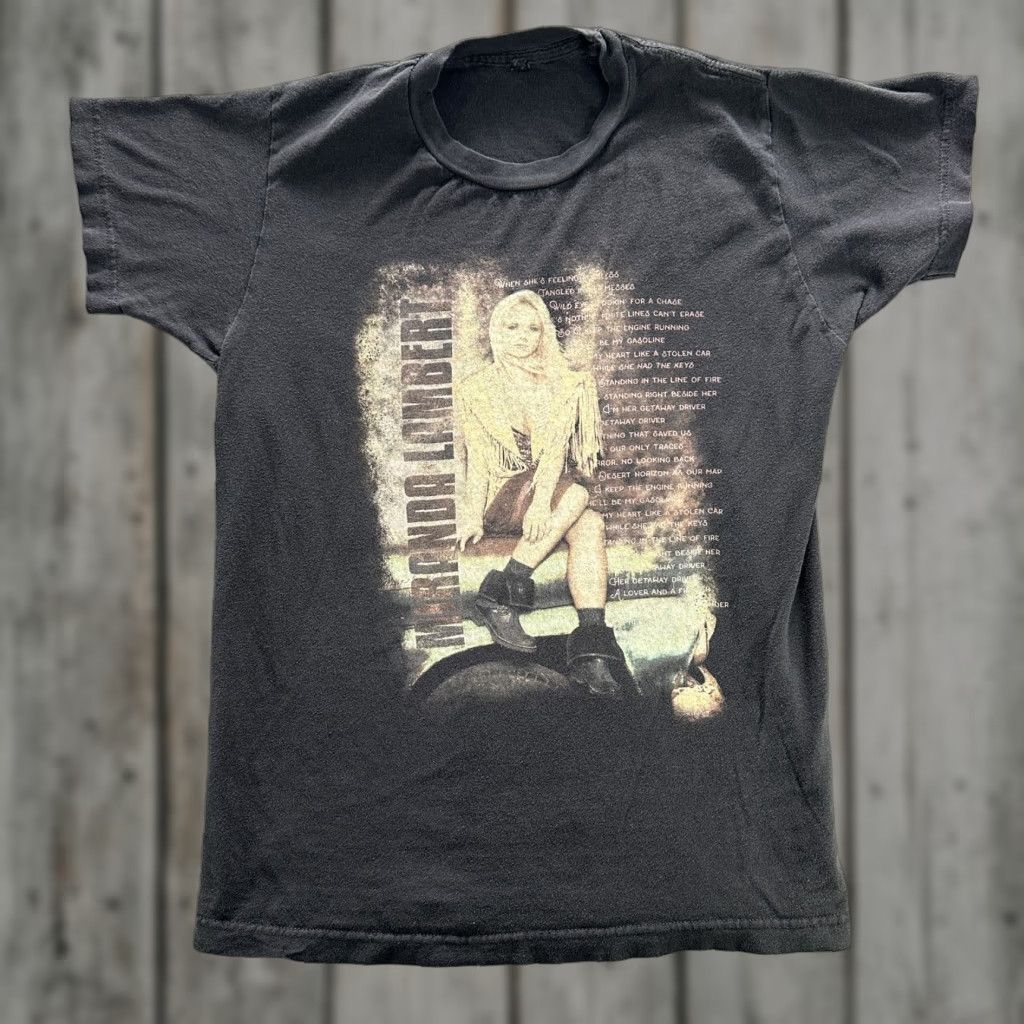 Tultex VINTAGE Miranda Lambert Shirt Womens Medium Black Country Music Tour Tee 2000s Size M / US 6-8 / IT 42-44 - 1 Thumbnail