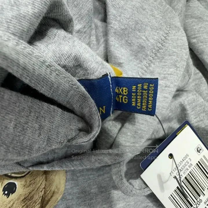 Polo Ralph Lauren Polo Ralph Lauren Bear Print Hooded Long-Sleeve T-Shirt. Size US XL / EU 56 / 4 - 6 Thumbnail