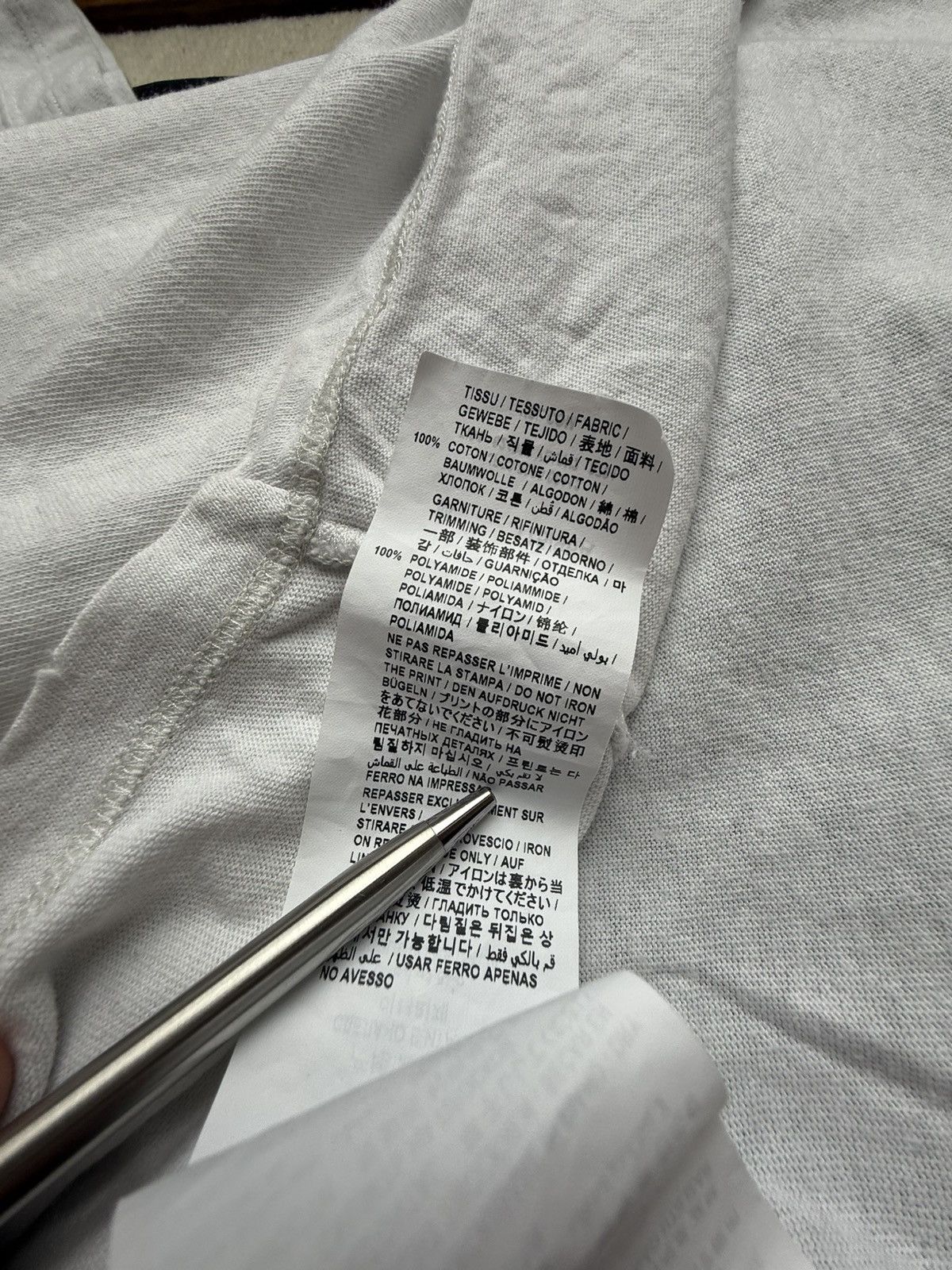 Saint Laurent Paris Saint Laurent 50’s signature logo t shirt M blue white Size US M / EU 48-50 / 2 - 24 Thumbnail