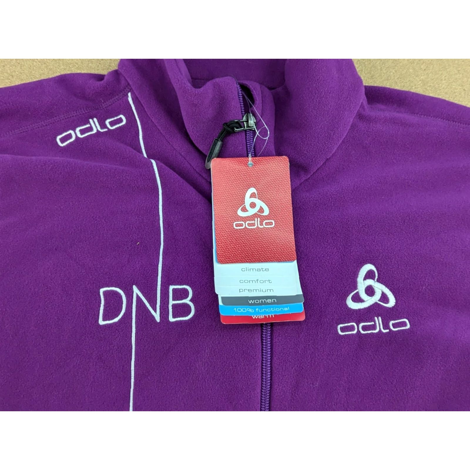 Odlo ODLO DNB Ski Fleece Jacket Womens 2XL Purple Full Zip Hooded Waterproof Regular Size Type: Jacket Size XXL / US 16-18 / IT 52-54 - 8 Thumbnail