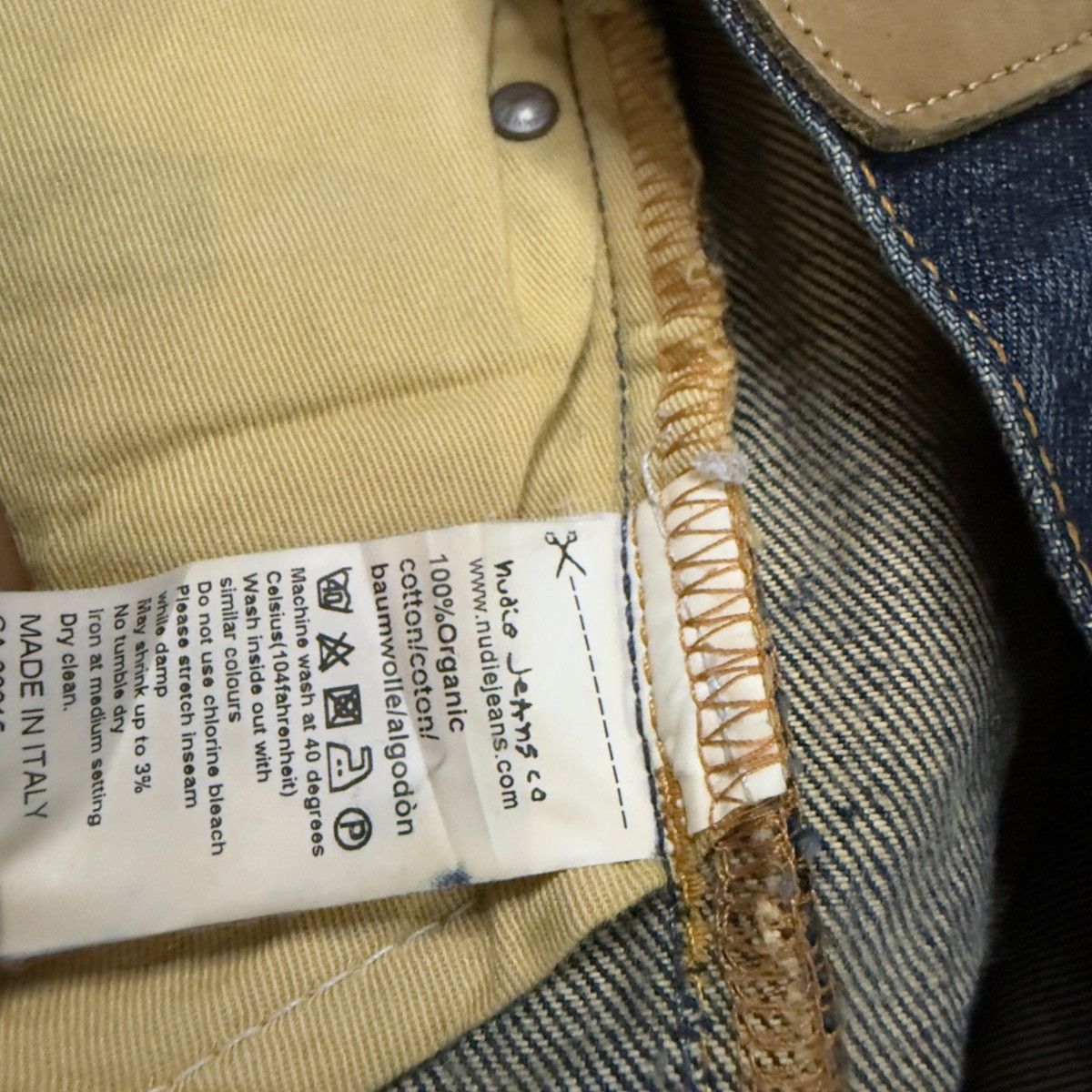 Nudie Jeans Y2K Streetwear Grim Tim Deep Shade Denim Size US 28 / EU 44 - 13 Thumbnail