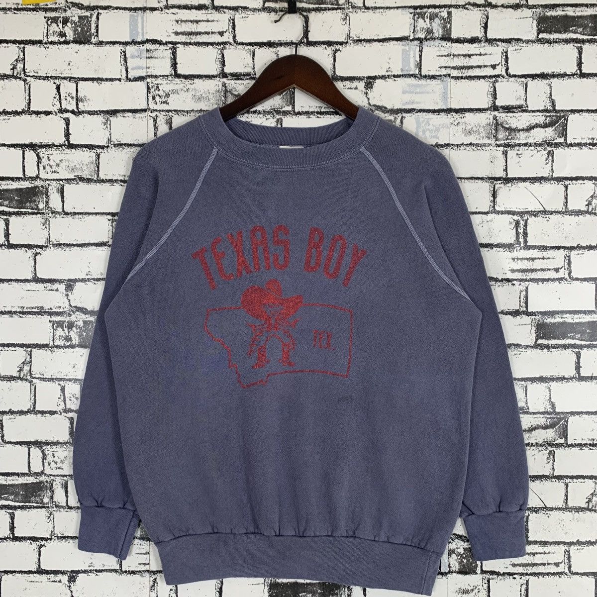 Designer × Japanese Brand × Vintage Vintage Texas Boy Sweatshirt Texas Boy Crewneck Size US L / EU 52-54 / 3 - 1 Thumbnail