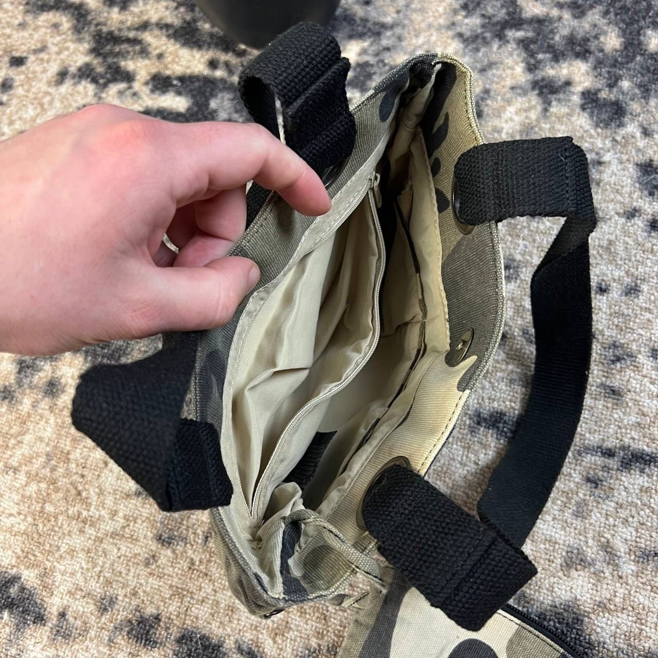 Japanese Brand Japanese Y2K Style Camo Mini Bag Streetwear 90s Size ONE SIZE - 7 Thumbnail