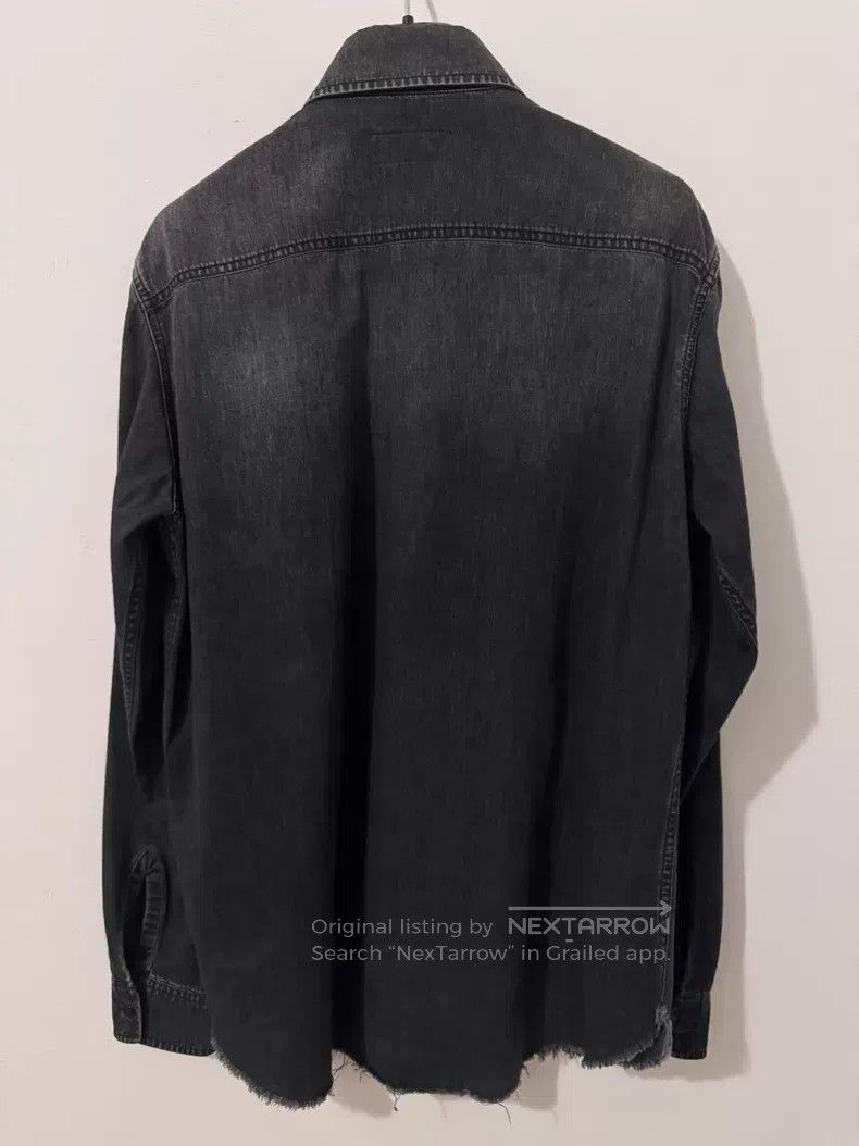 Saint Laurent Paris Saint Laurent Paris Black and Grey Aged Single Pocket Frin Size US S / EU 44-46 / 1 - 2 Thumbnail
