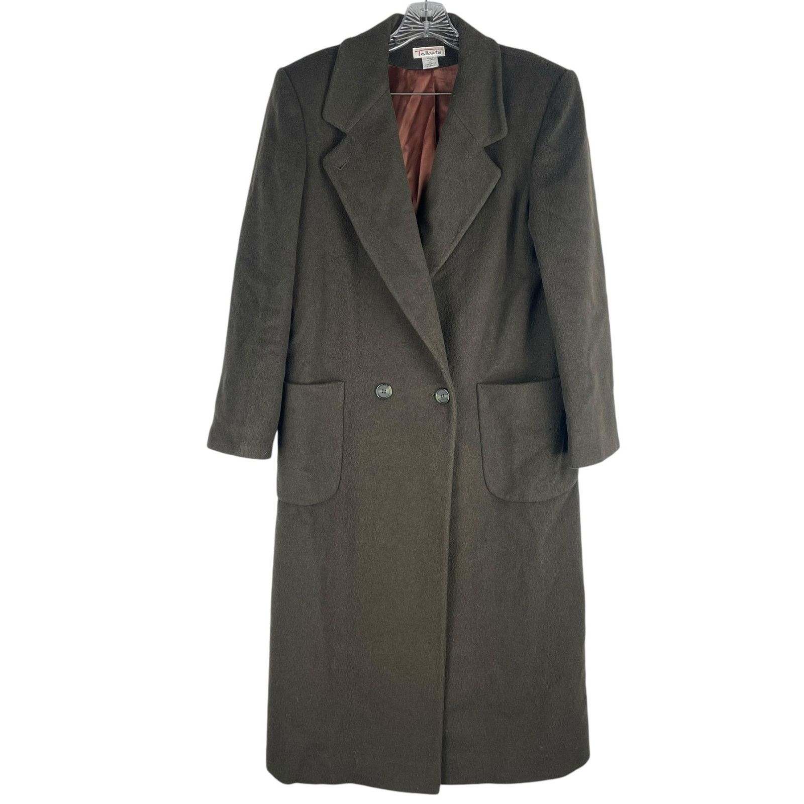 Other Talbots Wool Cashmere Silk Blend Long Coat Green Size 1X Size XL / US 12-14 / IT 48-50 - 2 Thumbnail
