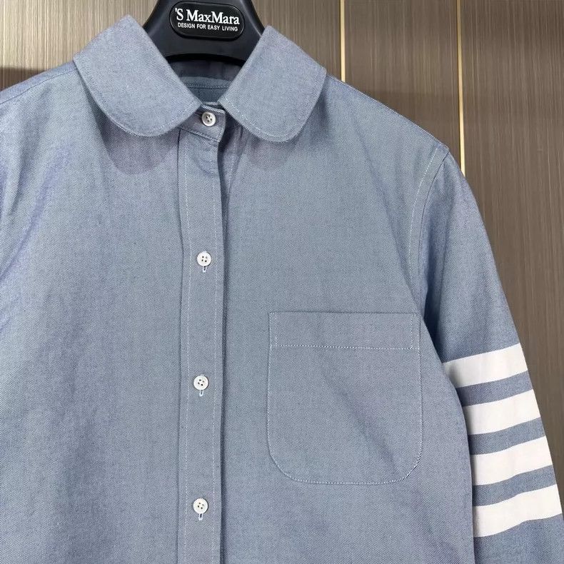 Thom Browne Thom Browne size38 Four-barrel striped shirt Size US XXS / EU 40 - 3 Thumbnail