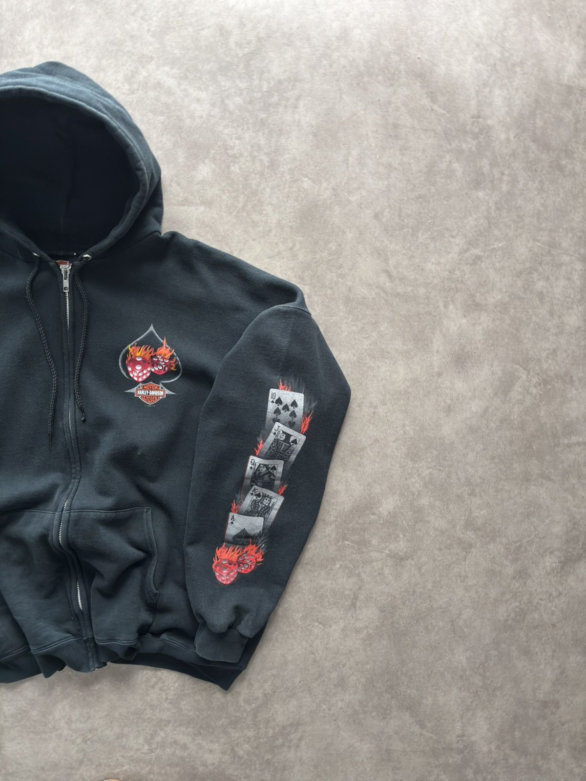 Harley Davidson Harley Davidson Vintage Zip Hoodie Size US XL / EU 56 / 4 - 4 Thumbnail