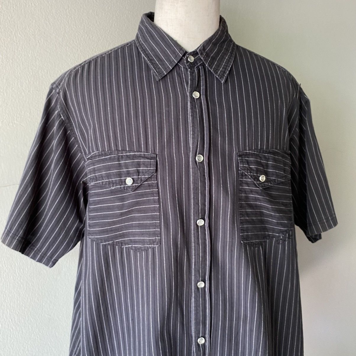 Dickies Dickies Black Shirt with White and Black Stitched Stripes Size US XXL / EU 58 / 5 - 12 Thumbnail