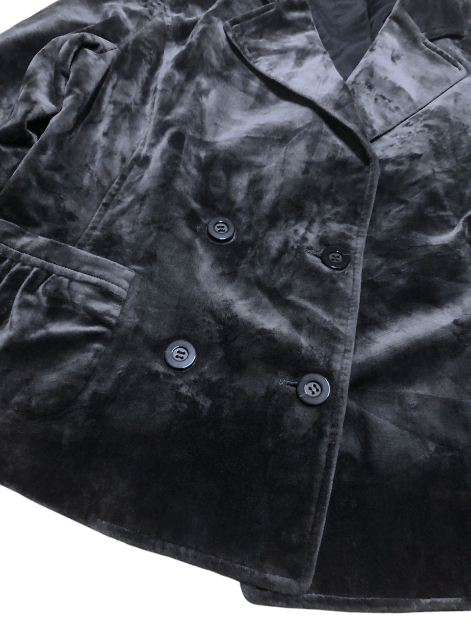Christian Aujard Liberte Velvet Double Breasted Coat Jacket