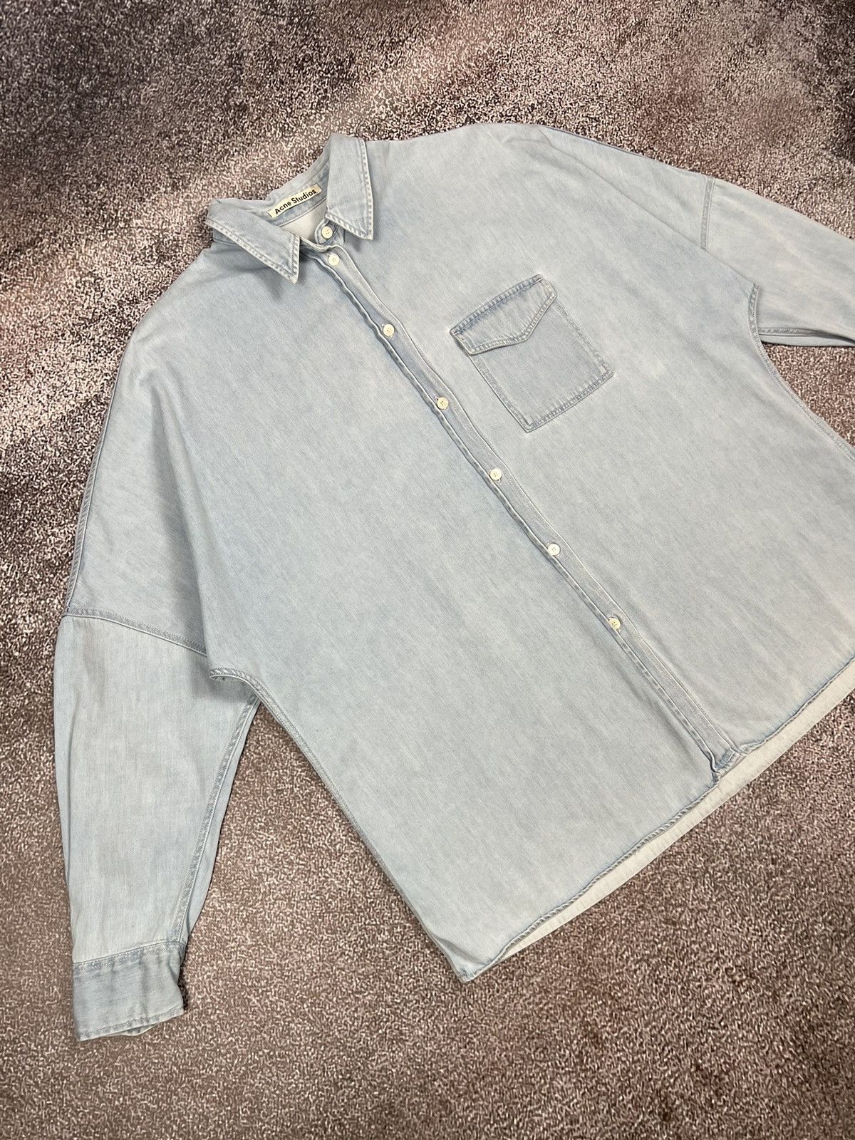 Acne Studios Acne Studios Jetson oversized denim shirt Size S / US 4 / IT 40 - 3 Thumbnail