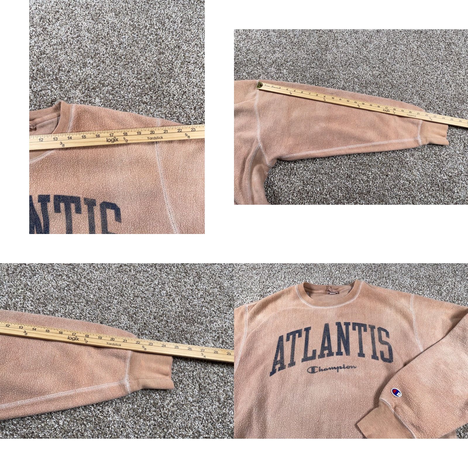 Champion Champion Reverse Weave Atlantis Terry Cloth Sweatshirt Adult Large Beige Crew Beig e Size US L / EU 52-54 / 3 - 8 Thumbnail