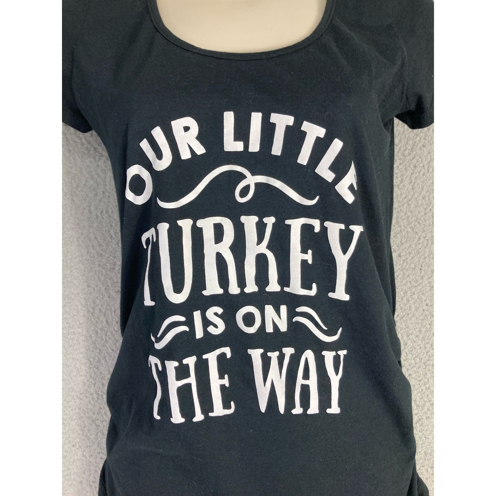 Other Thanksgiving Our Little Turkey Maternity T-Shirt Womens S Size S / US 4 / IT 40 - 3 Thumbnail