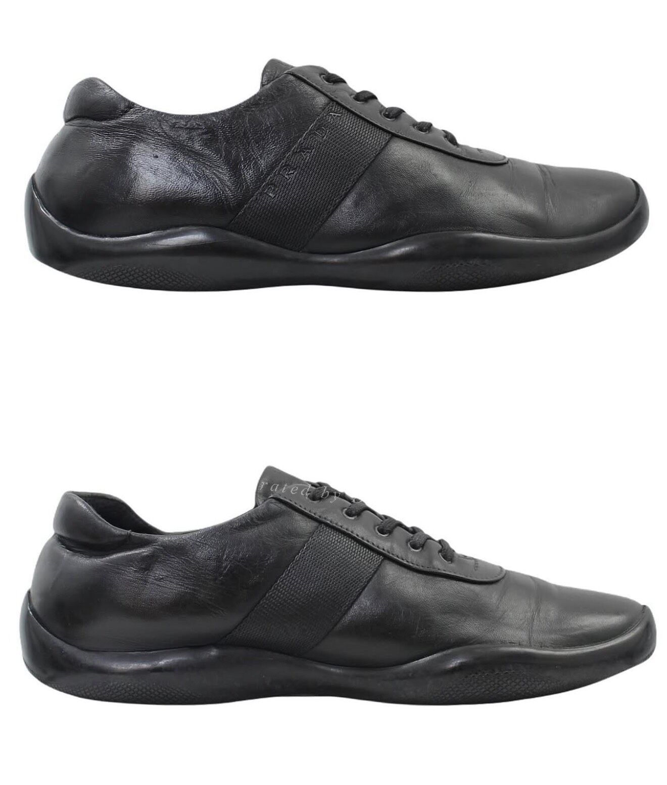 Vintage Vintage Prada SS1999 Leather Sneakers Size US 10 / EU 43 - 1 Thumbnail