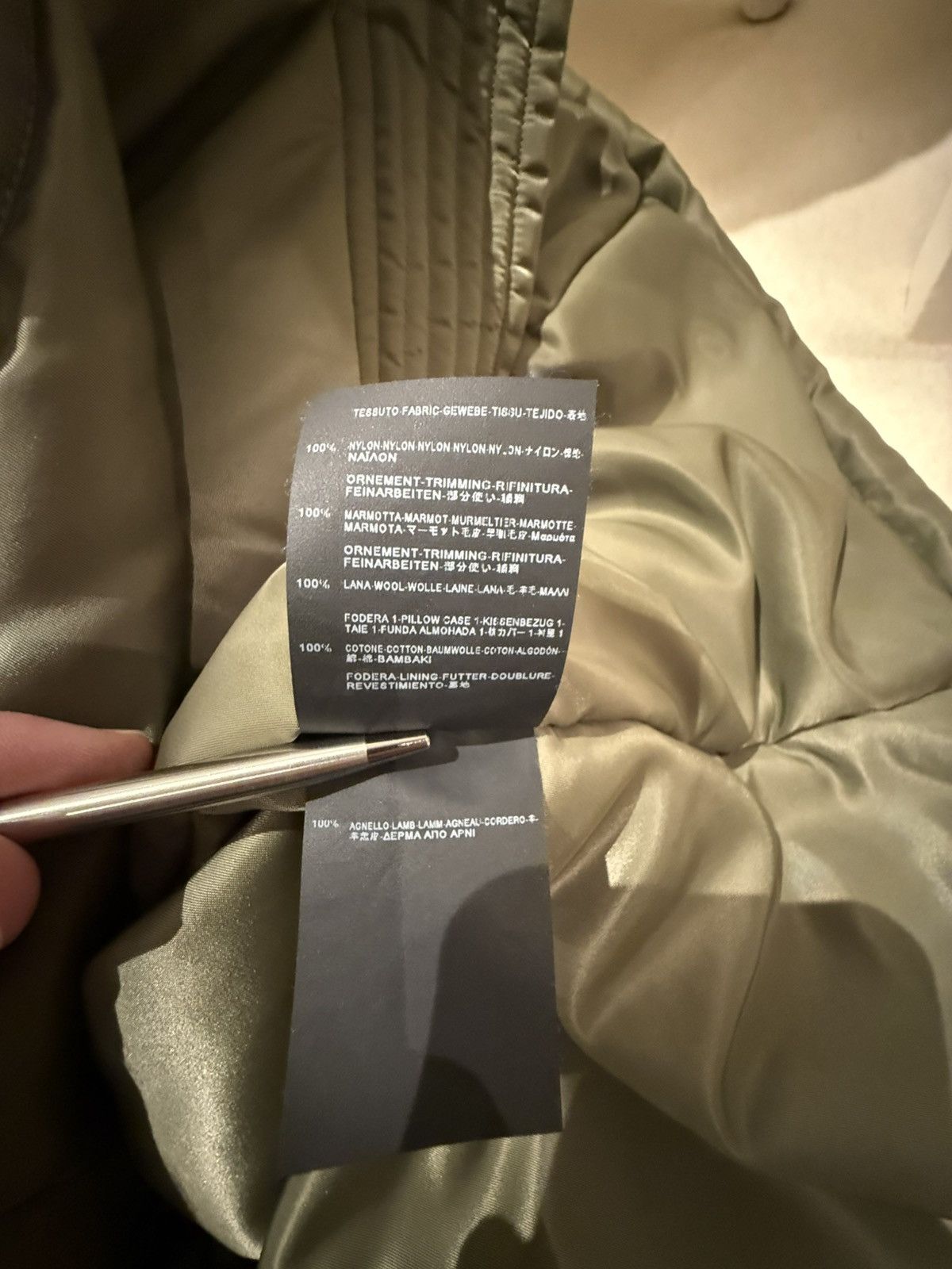 Saint Laurent Paris FW15 Saint Laurent fur hoodie MA-1 parka coat Hedi Slimane Size US L / EU 52-54 / 3 - 19 Thumbnail