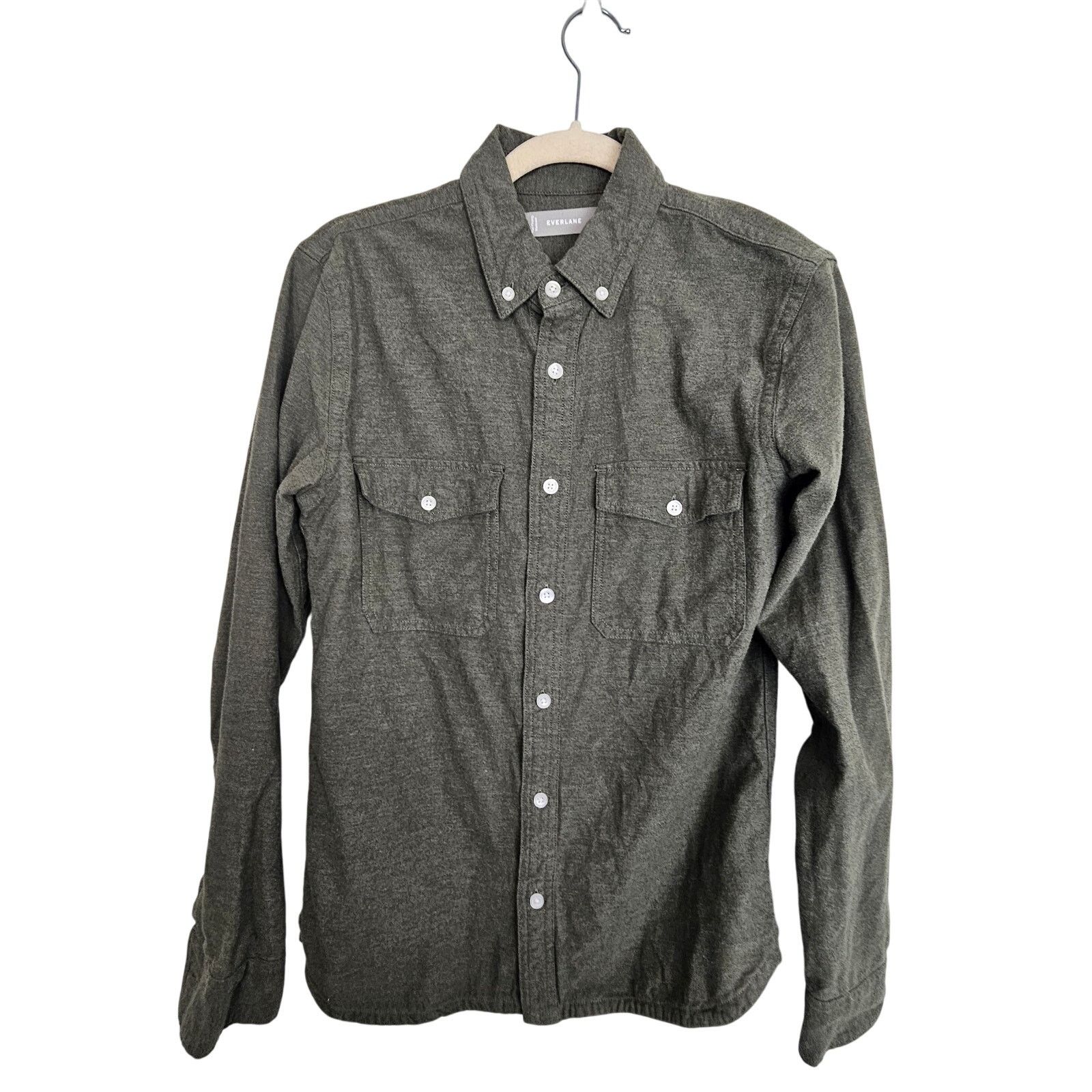 Everlane Everlane Flannel Shirt Green Button Down Long Sleeve Shirt Size US XS / EU 42 / 0 - 1 Thumbnail